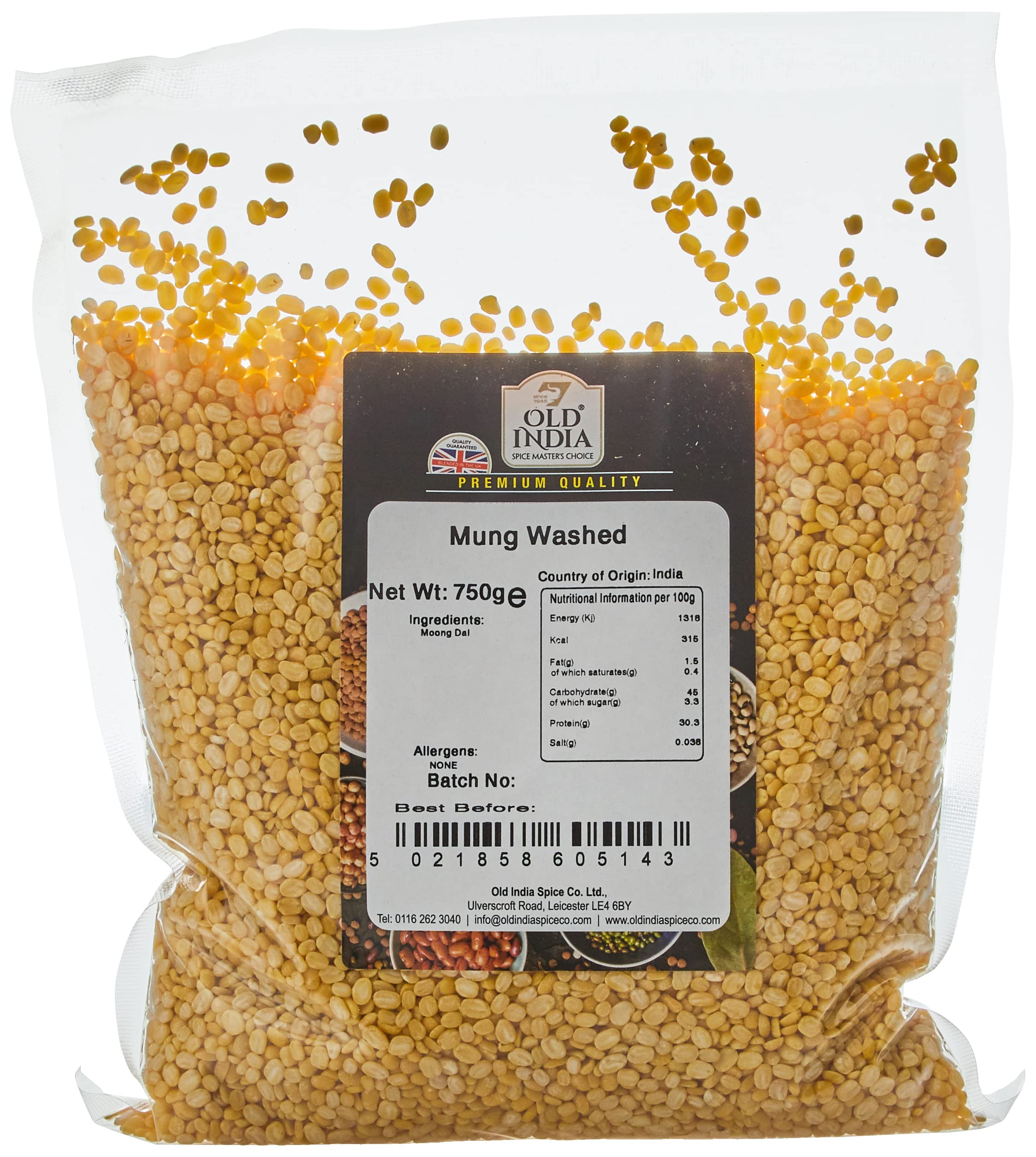 Old India Mung Washed 750g