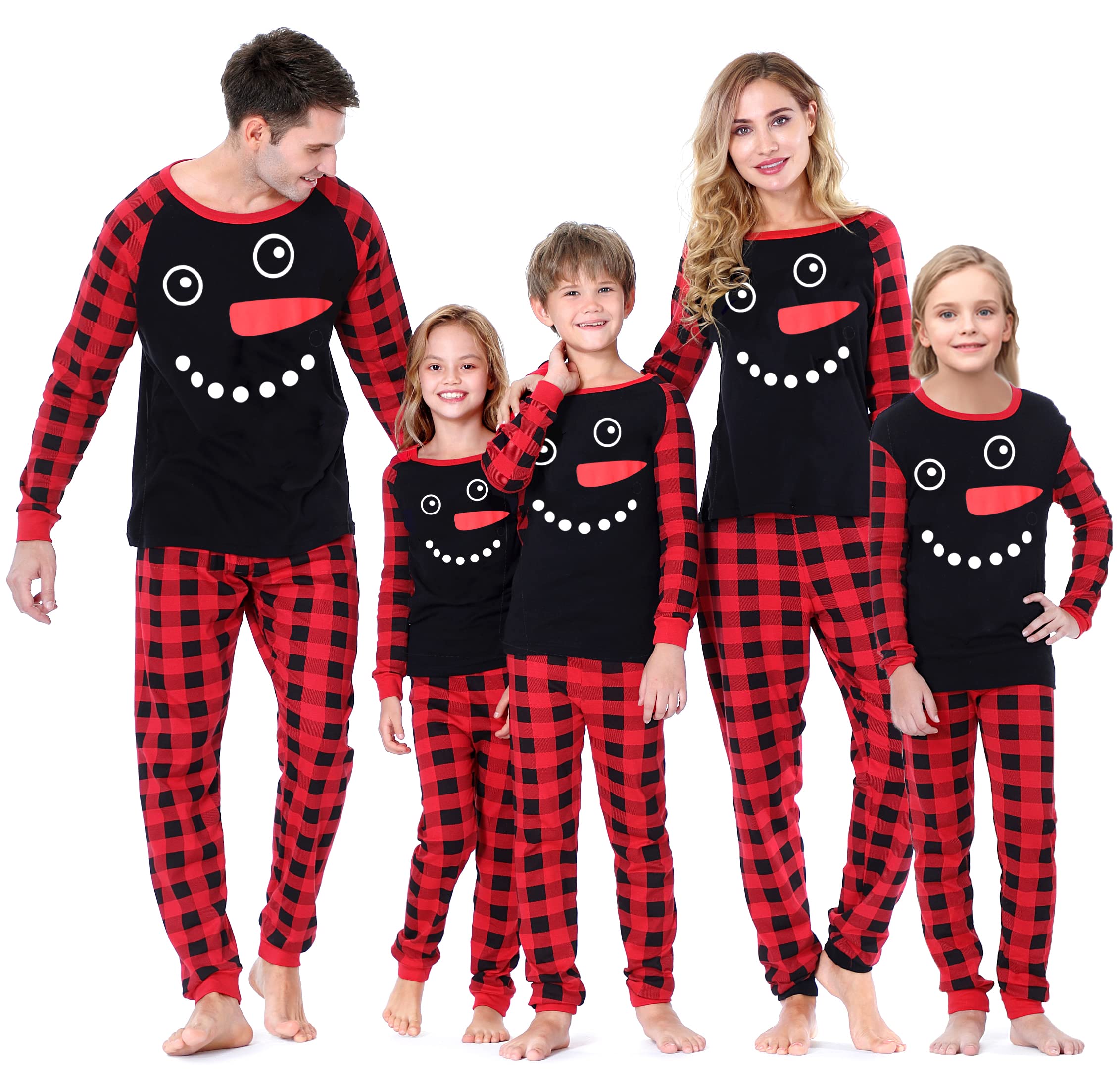 ABeCue Matching Family Pajamas for Women Men Kids Holiday Cotton Pjs Clothes Set