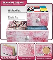 Vista 139 de Sorbus Cómoda con 8 cajones - Mueble para almacenar ropa para niño, para dormitorio, pasillo, clóset, oficina – Marco de acero, parte superior