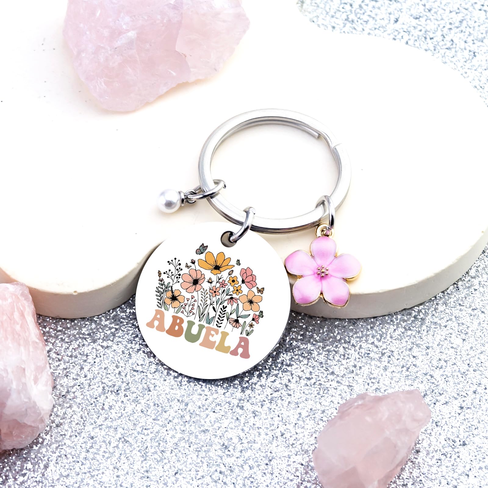 Abuela Gifts for Grandma Keychain Abuelos Birthday Gifts for Women Best Abuelita Mother's Day Christmas Gift for Abuela