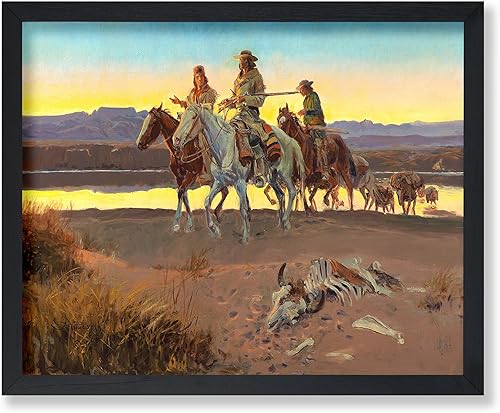 Miniatura 11 de Poster Master Póster vintage de paisaje – Póster de vaquero – Arte del Oeste – Diseño de pared del salvaje oeste – Regalo para hombres y mujeres –