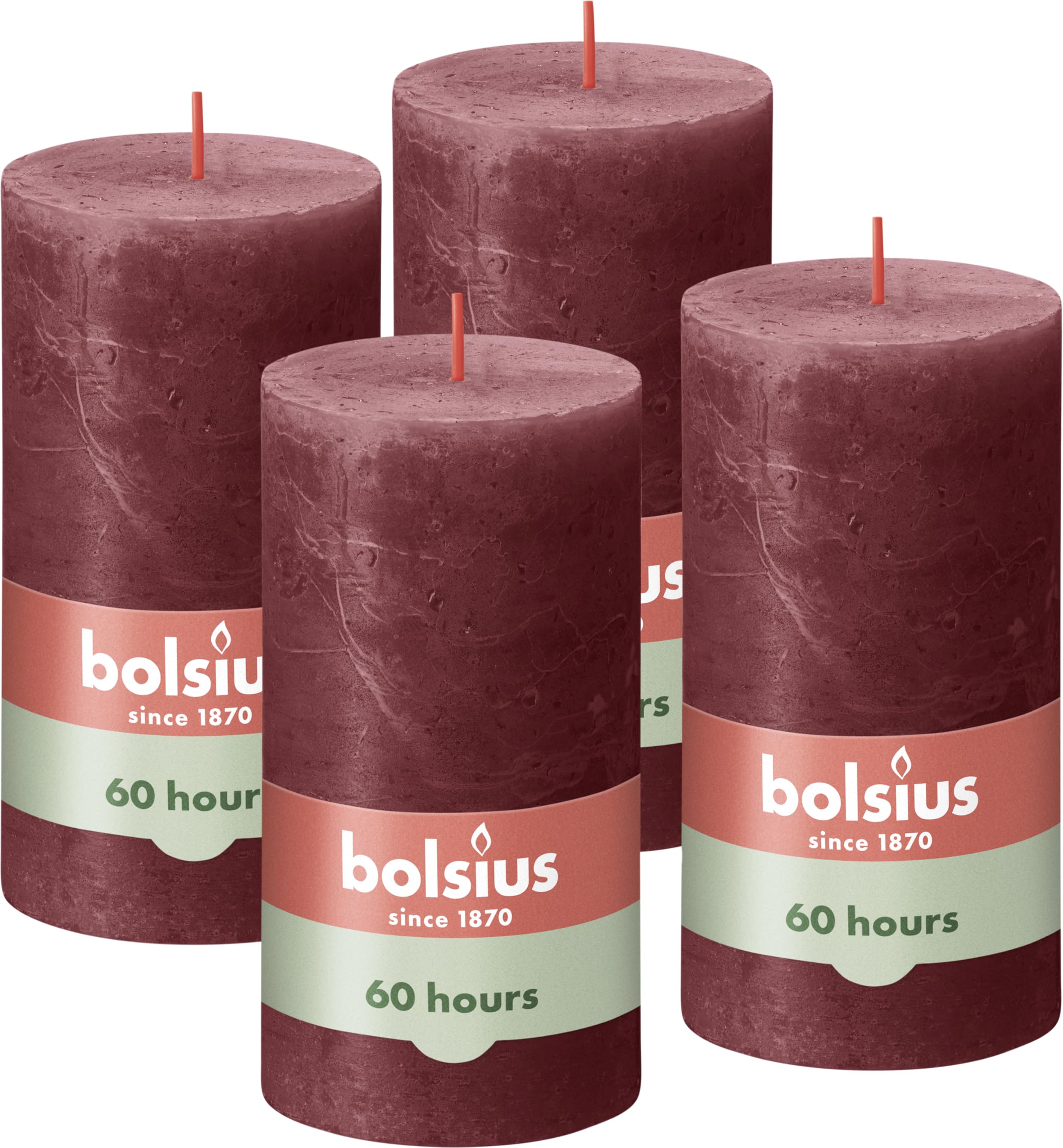 Set 6 Candele Rustiche Bolsius - Cera Vegetale Senza Olio Di Palma, Non Profumate - Foto 3