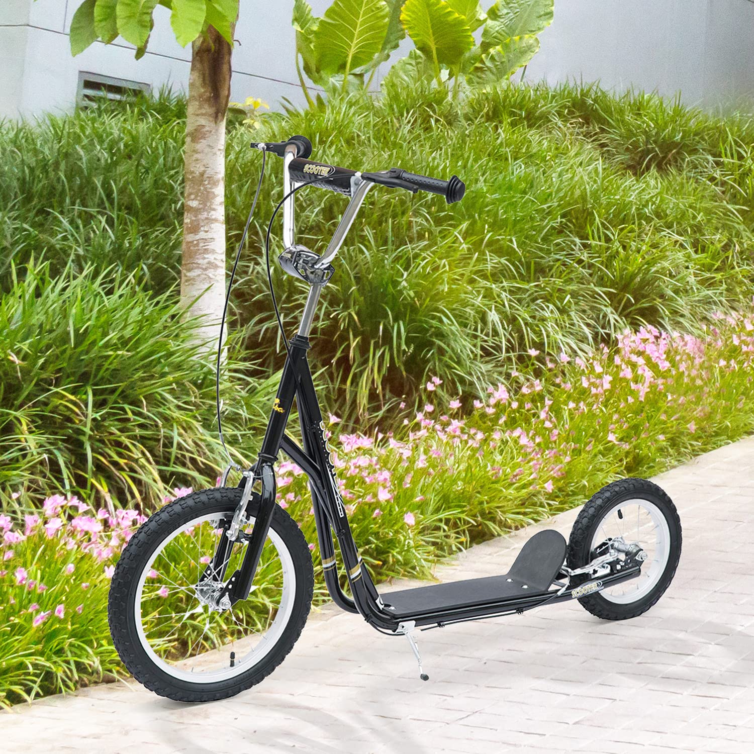 HOMCOM Kinderstep Scooter 16/12 Inch Stadsscooter Rolfiets Verstelbaar 371 028 967233942 HOMCOM Kinderstep Scooter 16/12 Inch Stadsscooter Rolfiets Verstelbaar 371 028 967233942