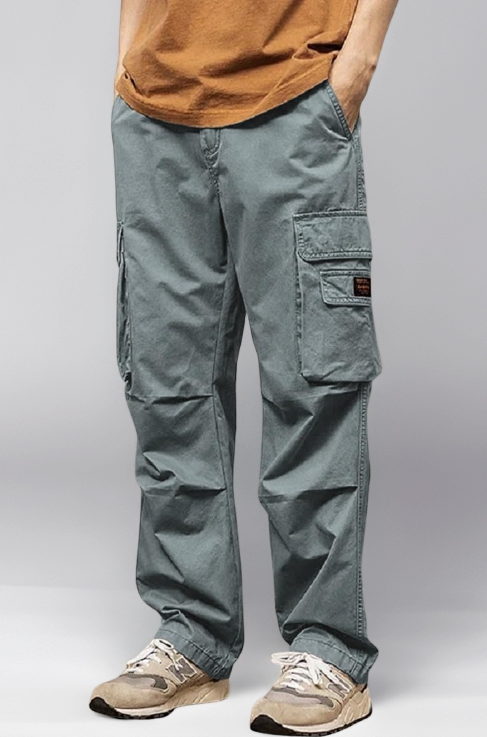 - Cargo for Men || Cotton Cargo Pant || Drawstring Waist Pant (Also Available in Plus Sizes) (113-116)