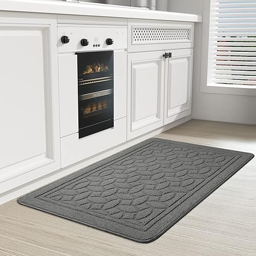 Miniatura 8 de Color G - Alfombras de cocina, alfombra antideslizante de cocina lavable a máquina, alfombras y tapetes de cocina fáciles de limpiar, 18 x 79