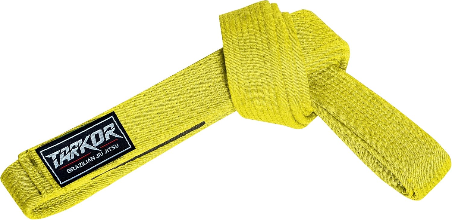 BJJ Belt for Men & Women Brazilian Jiu Jitsu Belt with Ranking Stripes Sleeve Bar Kids Jiu Jitsu Gi Belt - Image 3