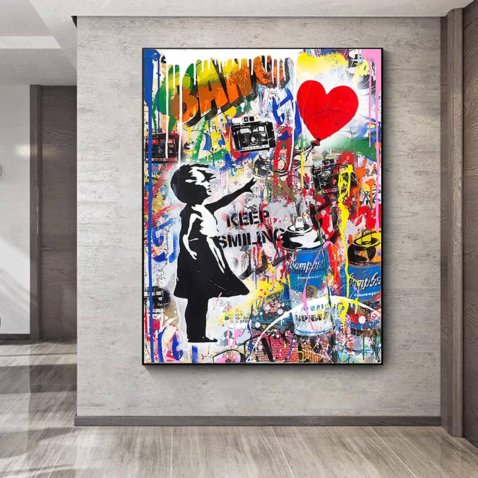Affiche Banksy Street Art – Karcher / Peinture Rupestre – Poster Haute Qualité (50x59cm)