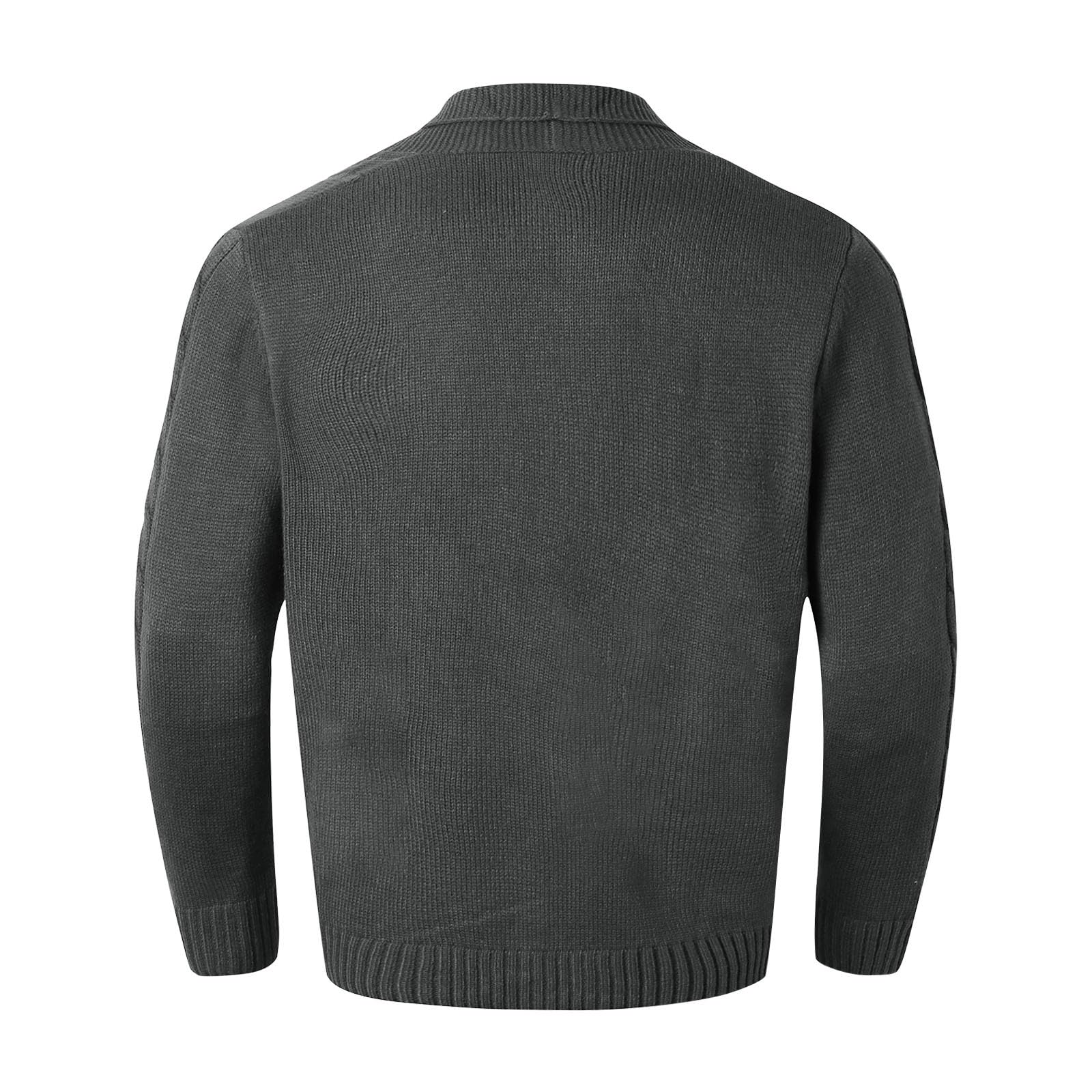 Cardigan Hombre Punto, Botones para Chaqueta Hombre con Cuello En V Manga Larga Suéter De Punto con Botones Elegante Ajustado Cárdigan Ligero con Bolsillos para Exterior El Ocio