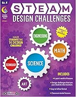 Vista 1 de Creative Teaching Press STEAM Design Challenges Libro de recursos, 4to grado (Ciencia, Tecnología, Ingeniería, Arte, Matemáticas) (8211)