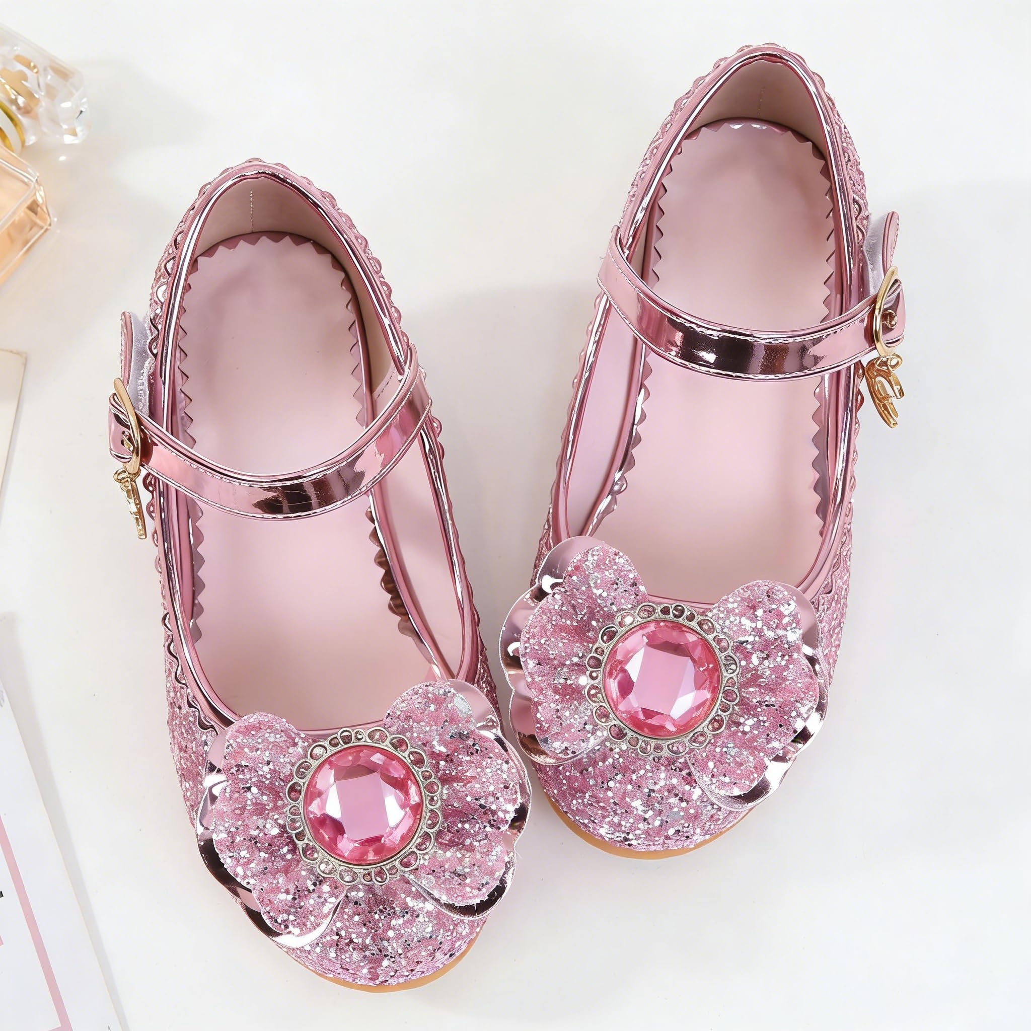 New front Zapatos de Fiesta de Princesa Zapatos de tacón de Princesa para niñas Zapatos de Fiesta Zapatos de Princesa Zapatos Elegantes