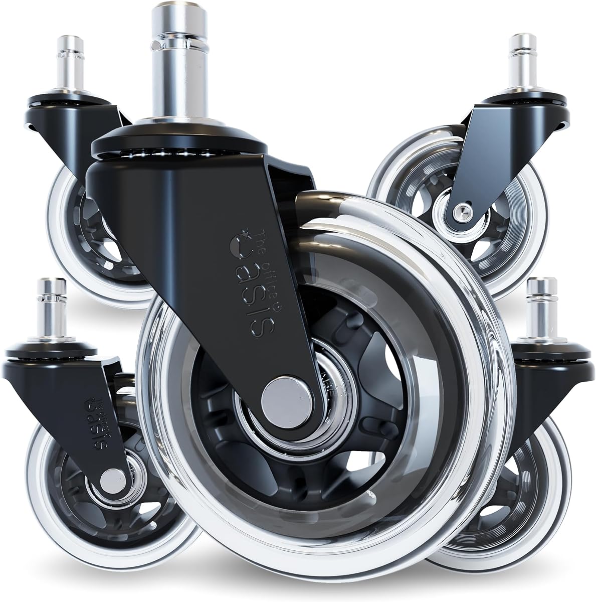 The Office Oasis Original Office Chair Wheels (As Seen On PBS), IKEA Only