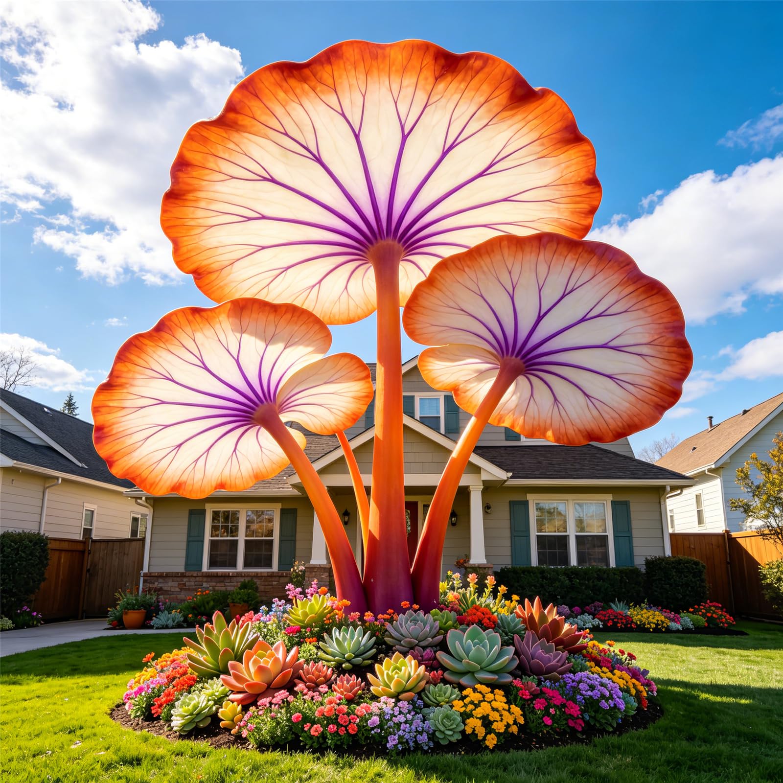 Giant Elephant Ear Bulbs for Planting-Hardy Perennial,Excellent Display,Large Foliage,Beginner Friendly-4bulbs-B — image 1