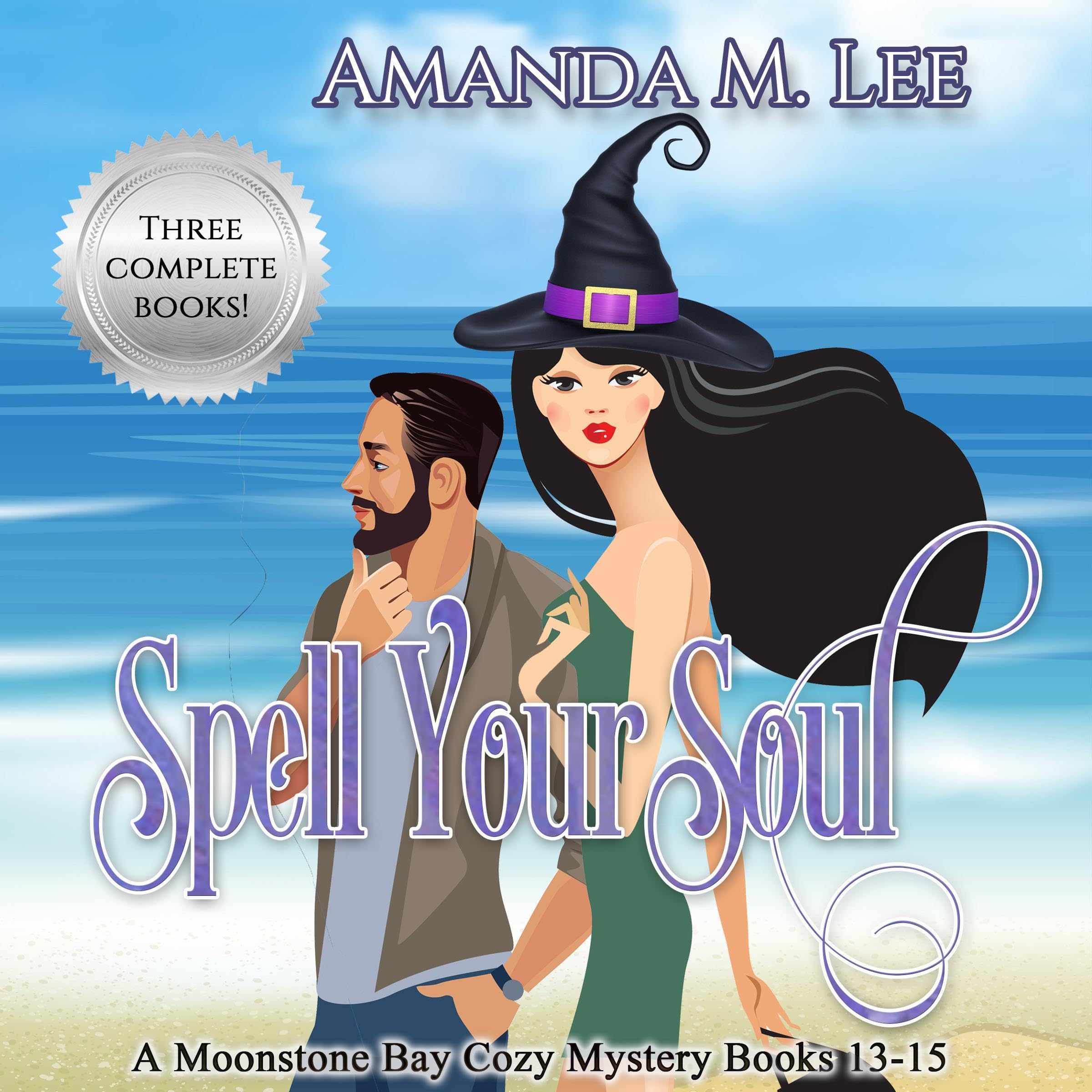 Cover art for Spell Your Soul: A Moonstone Bay Cozy Mystery, Books 13-15