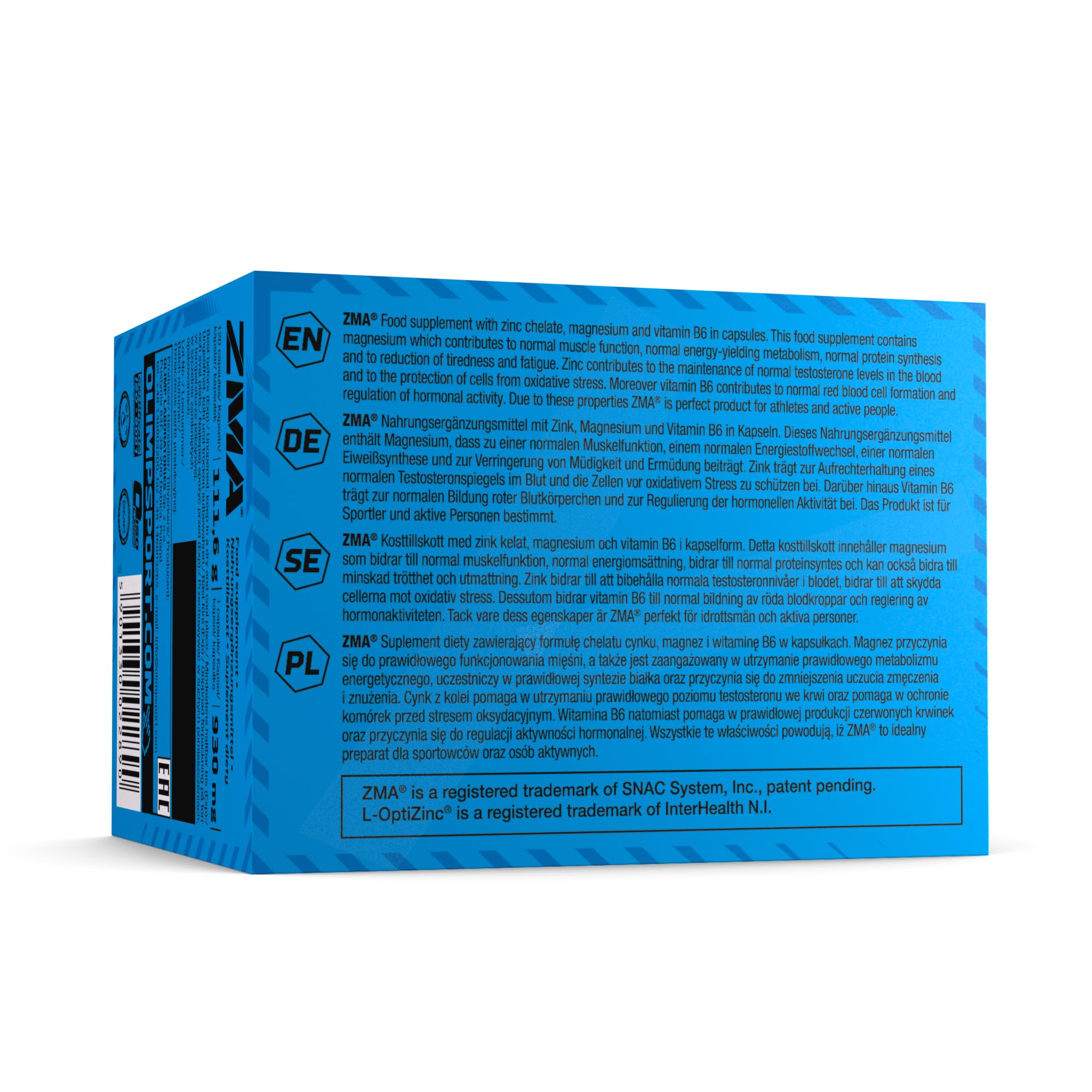 Olimp ZMA - 120 Kapseln - Enthält 10mg Zink, 150g Magnesium und 3,5mg Vitamin B6