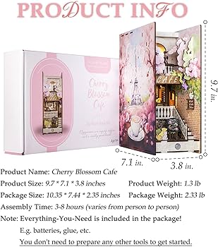 Amazon.com: Dolphin Island Cherry Blossom Cafe DIY Book Nook kit
