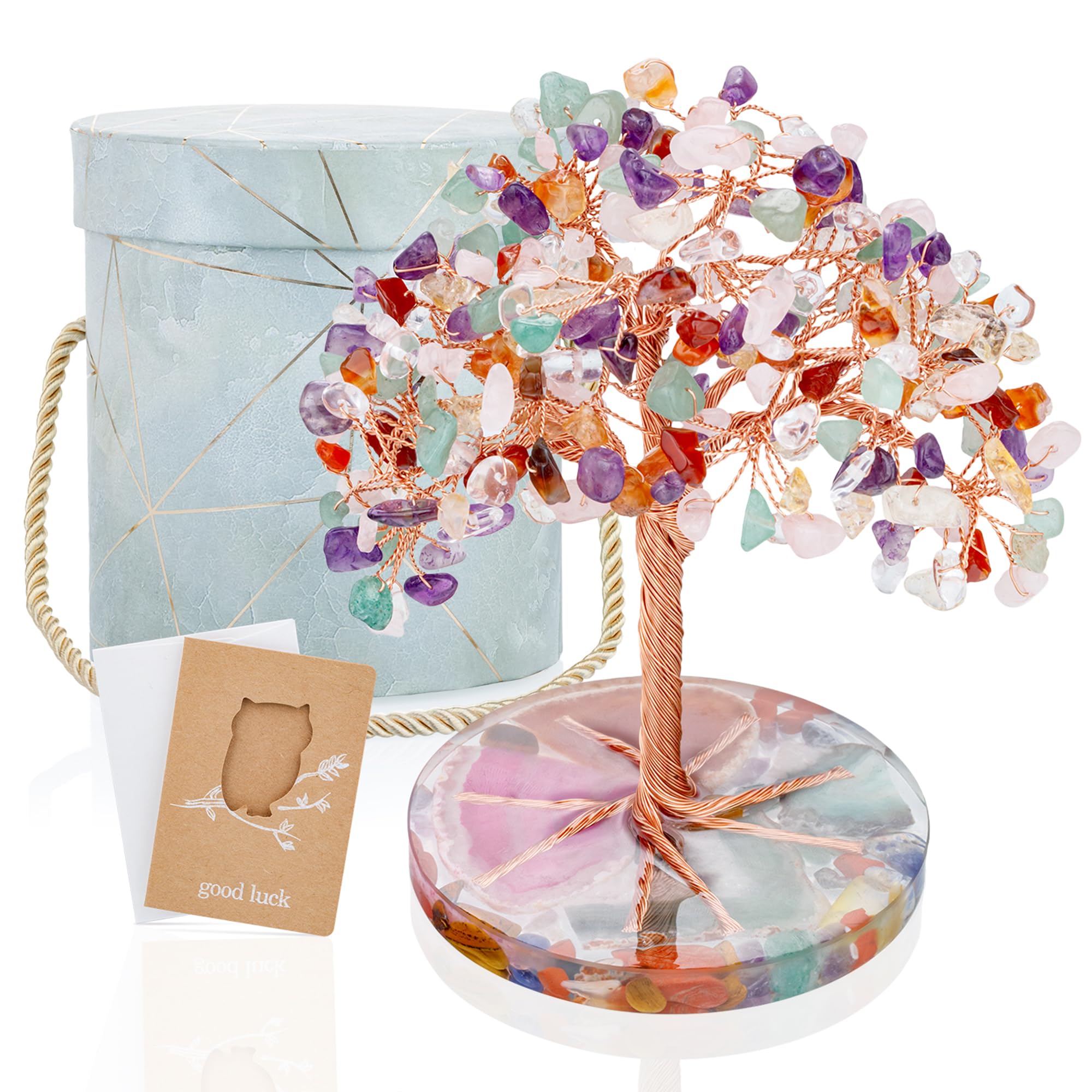 Amazon.com: ZenBless 7 Chakra Healing Crystals Stones Tree