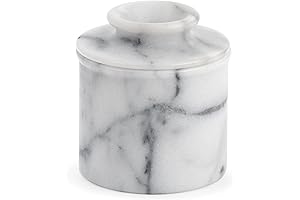 White Marble Butter Bell | Fresh Butter Within Reach