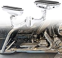 Vista 13 de Estribo de piso para pasajeros de motocicleta Streamliner con kit de soporte y montaje compatible con Harley Touring, Road Glide, Street Glide, Road