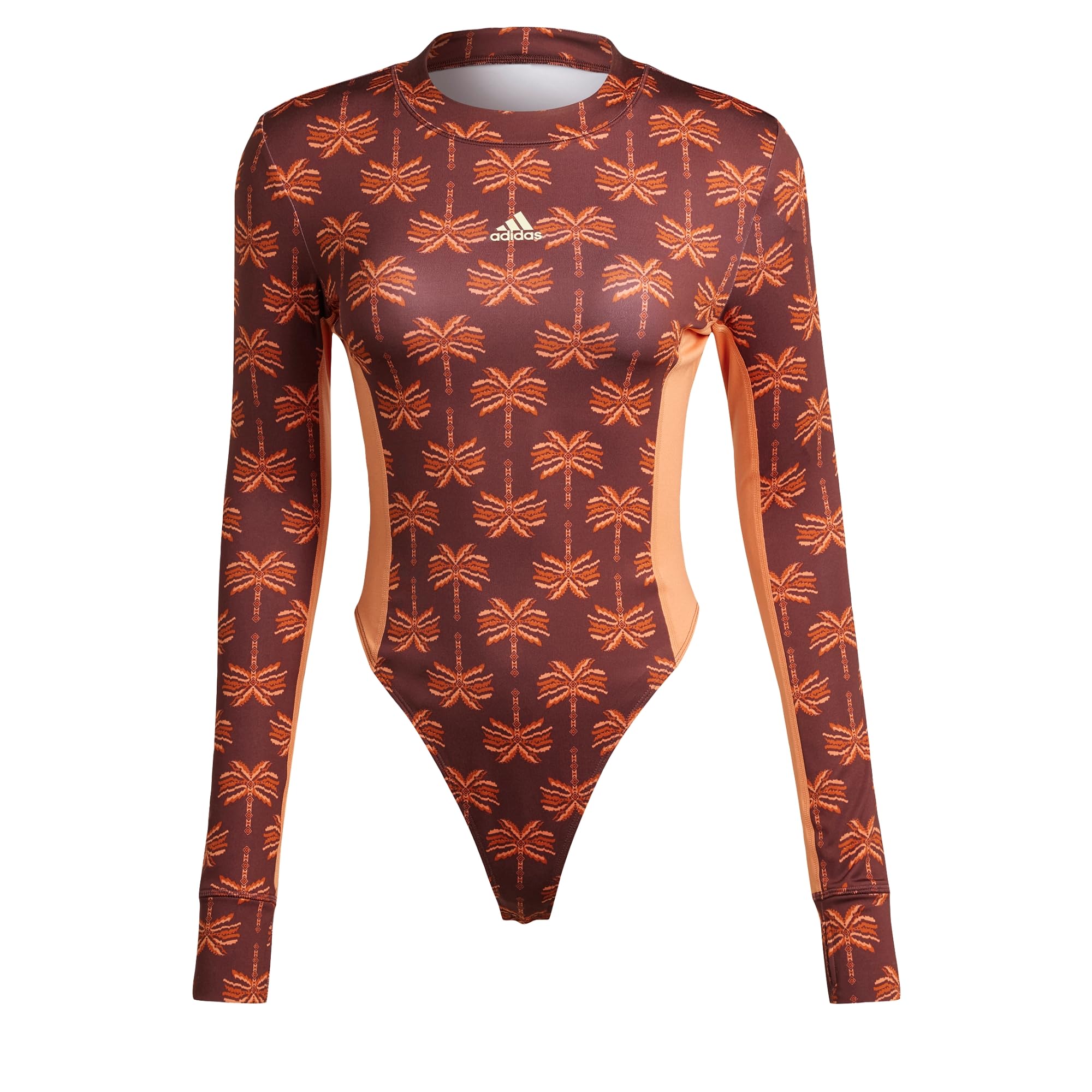 adidas Women's Body manga larga x FARM Rio, Hazy Copper/Fox Red/Mystery Brown, M