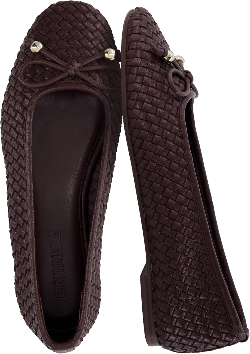 CUSHIONAIRE Audrey Woven Ballet Flats for Women