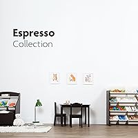 Vista 51 de Humble Crew- Juego de mesa y 4 sillas de madera para niños, gris/azul/verde/amarillo