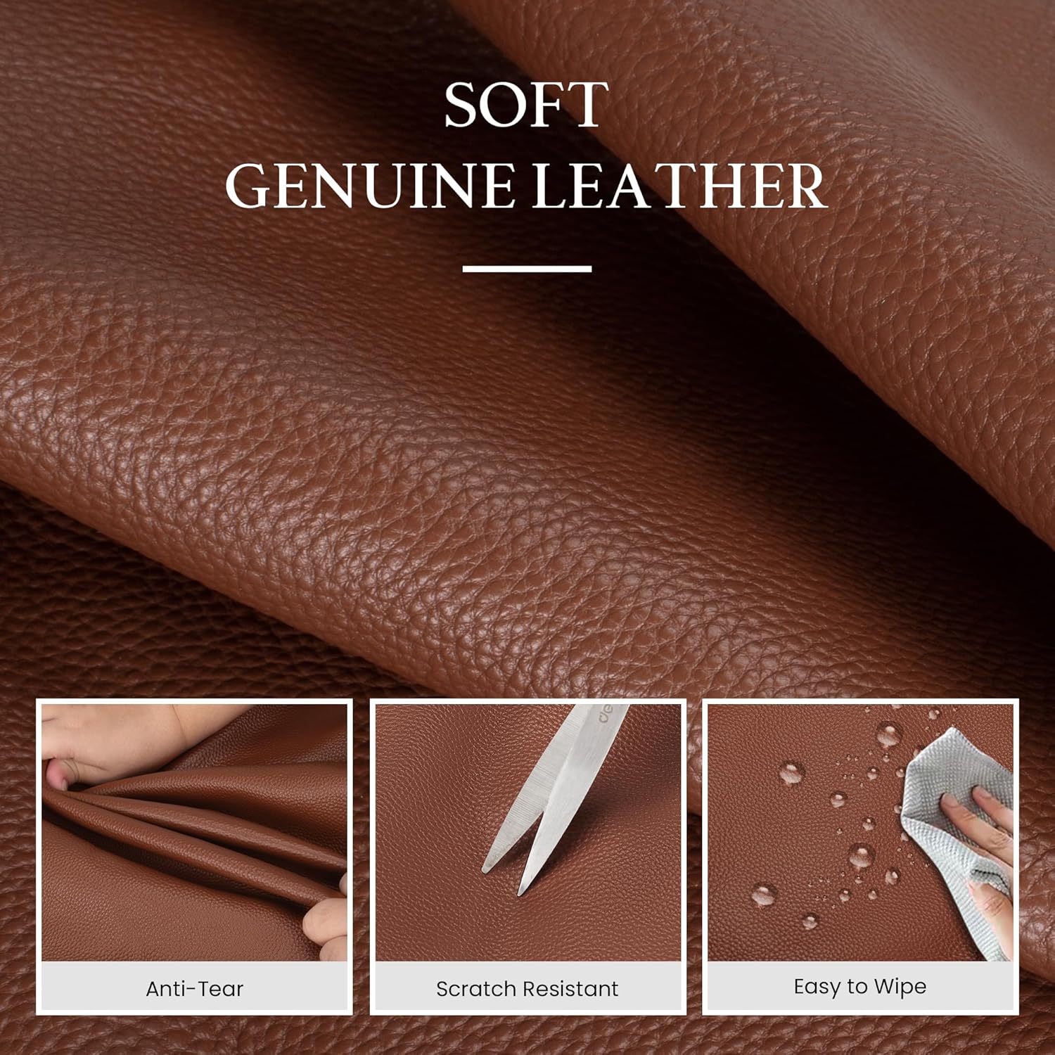 befen Genuine Leather Tote Bag for Women Work, Women's Leather Shoulder Bags Purses Satchel Handbags with Laptop Compartment - Image 7