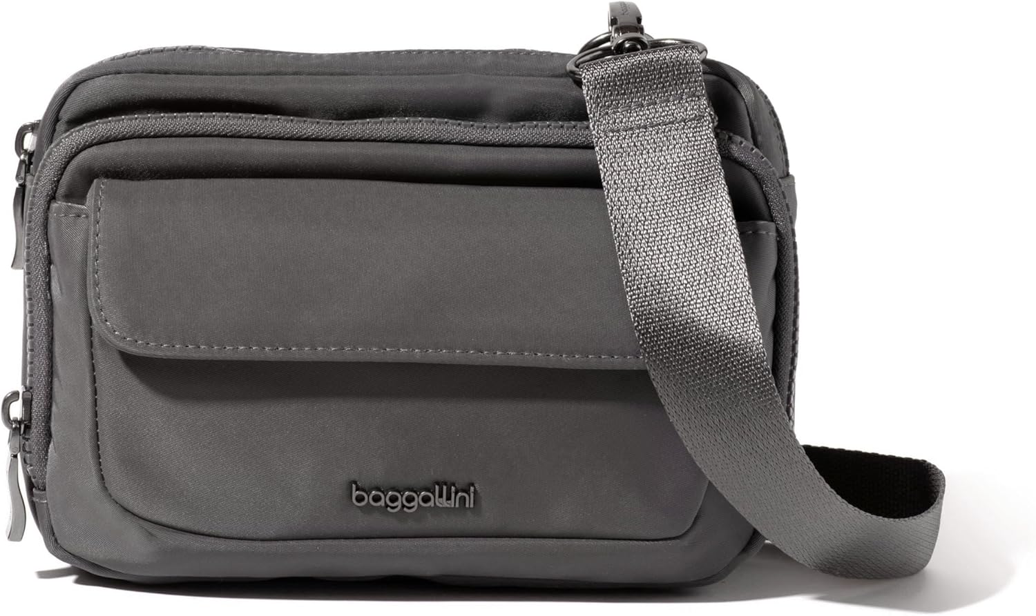 Baggallini womens Modern Double Zip Crossbody