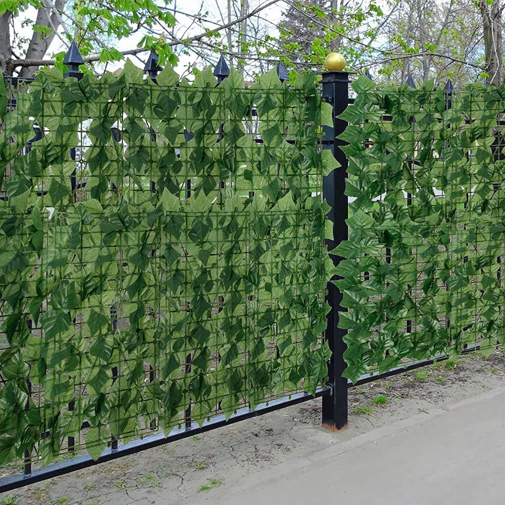 Buy Artificial Ivy Fence Screening, 3m x 0.5m Artificial Leaf Fence