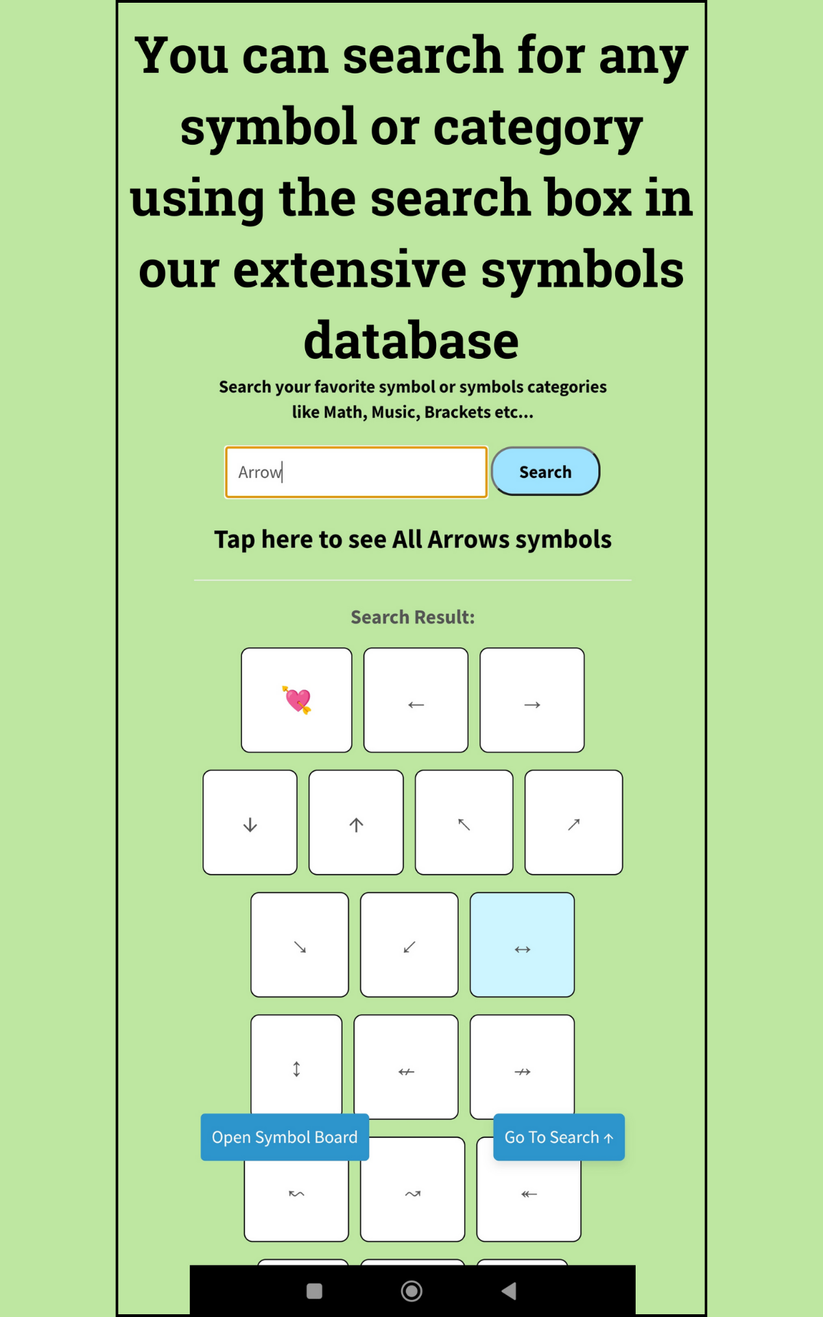Symbols Copy Paste - App on Amazon Appstore