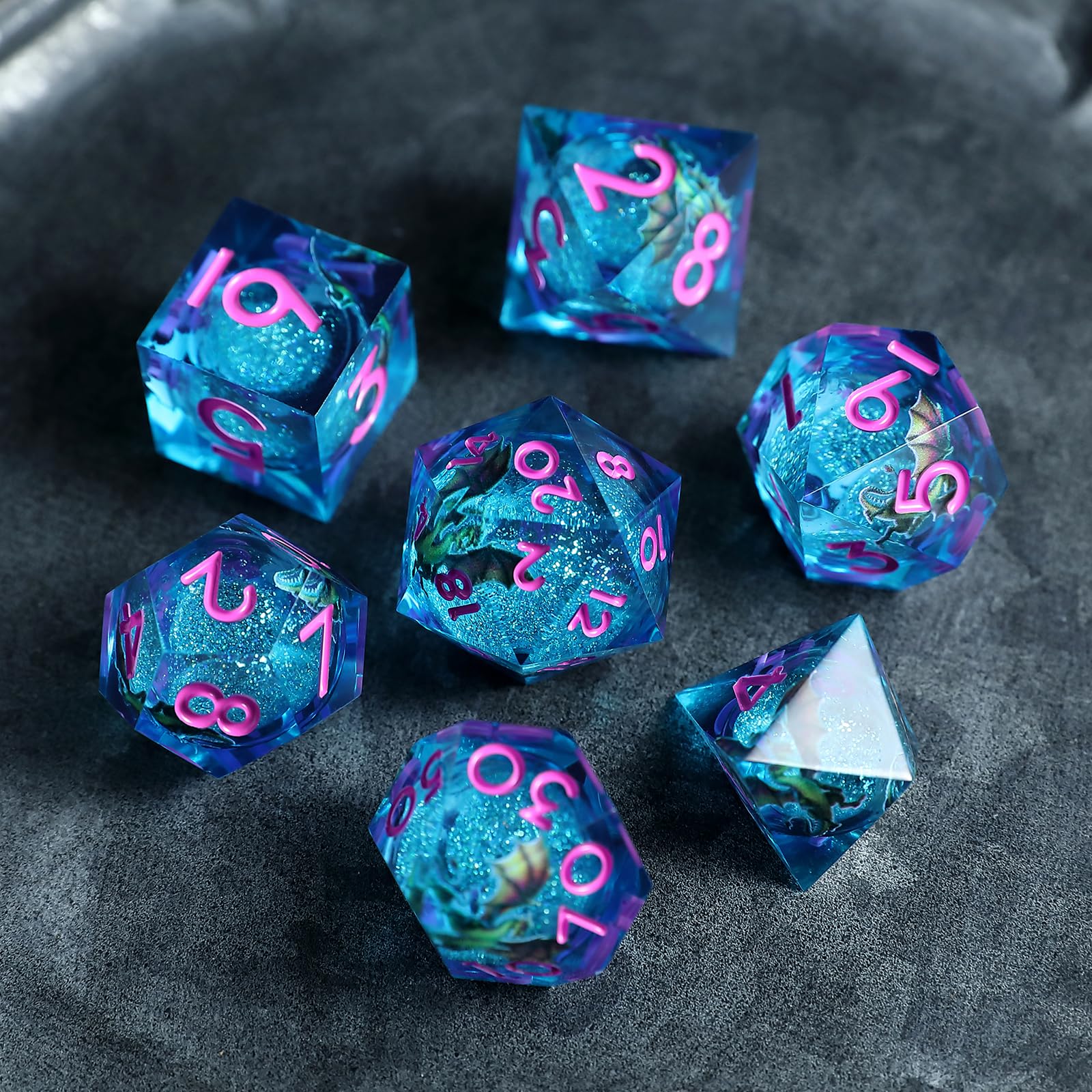 Liquid Core DND Dice Set 7pcs - Image 4