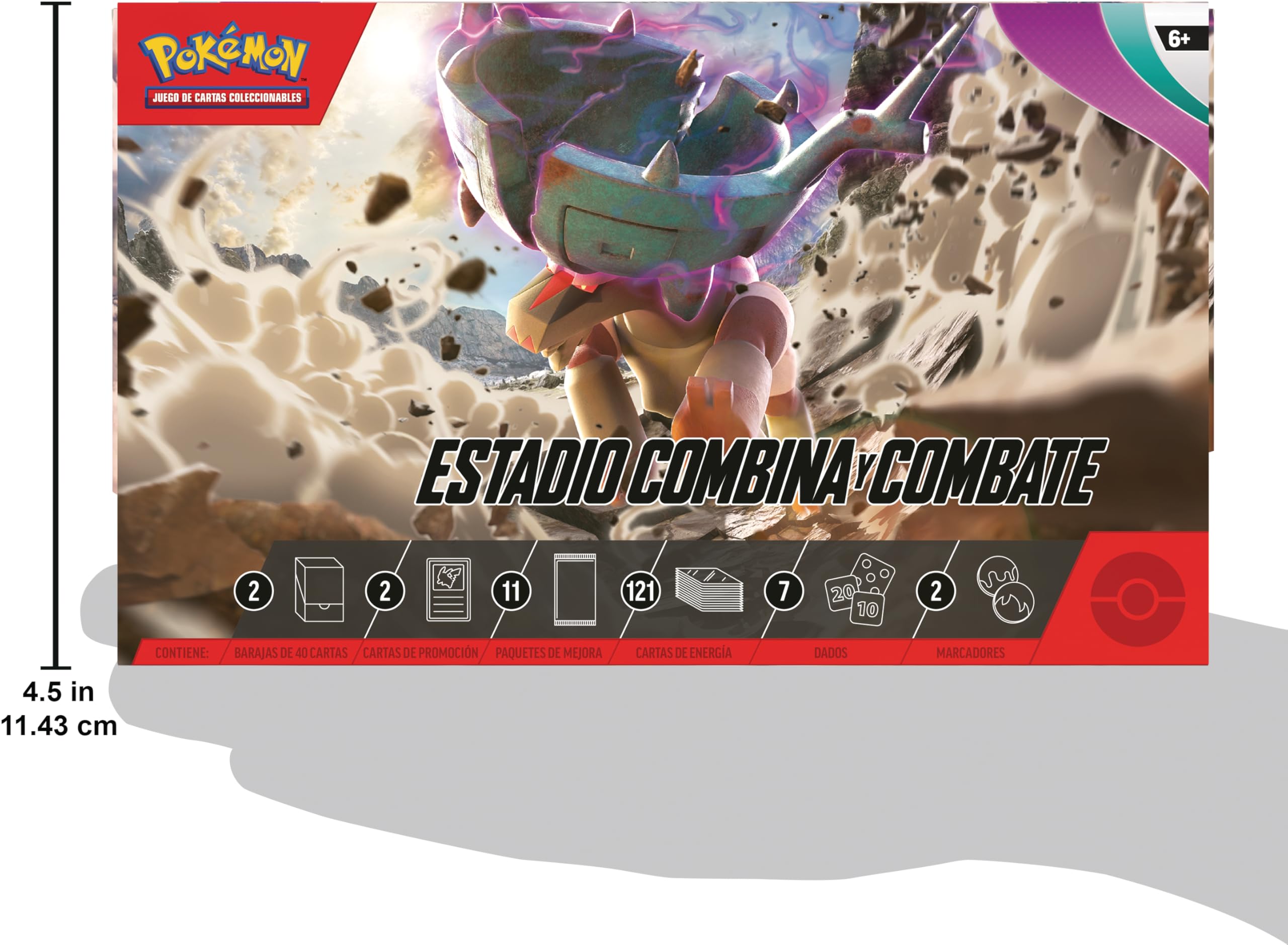 Pokémon: Estadio Combina y Combate de Escarlata y Púrpura-Evoluciones en Paldea (2 Barajas, 11 Paquetes de Mejora y más)