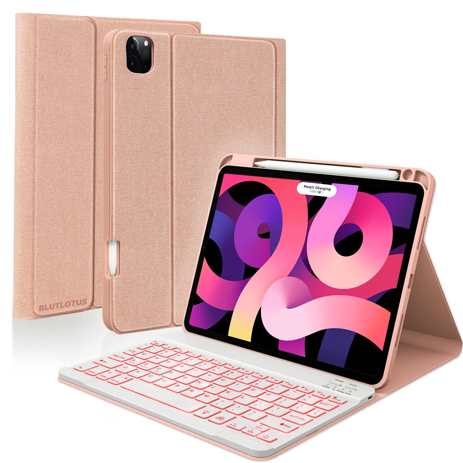 Buy 10.9 Inch iPad Air 5th/4th Keyboard Case with Pencil Holder 2022/