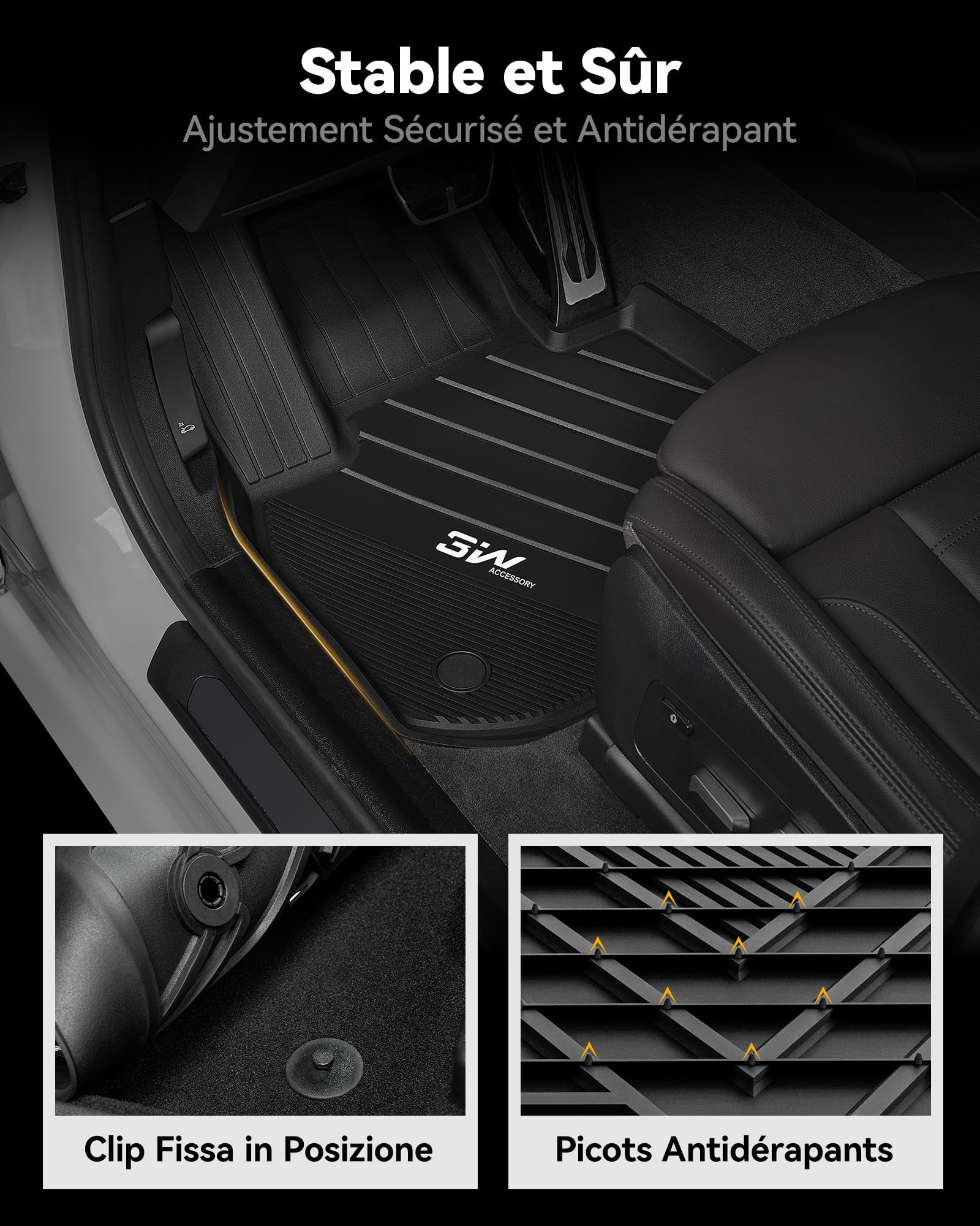3W Tapis de Coffre pour BMW X1 U11 2023-2026 | Sur Mesure (Non PHEV), Inodore en Thorex™, Protection Coffre pour Chien, Imperméable et Anti-Chocs, Facile à Nettoyer