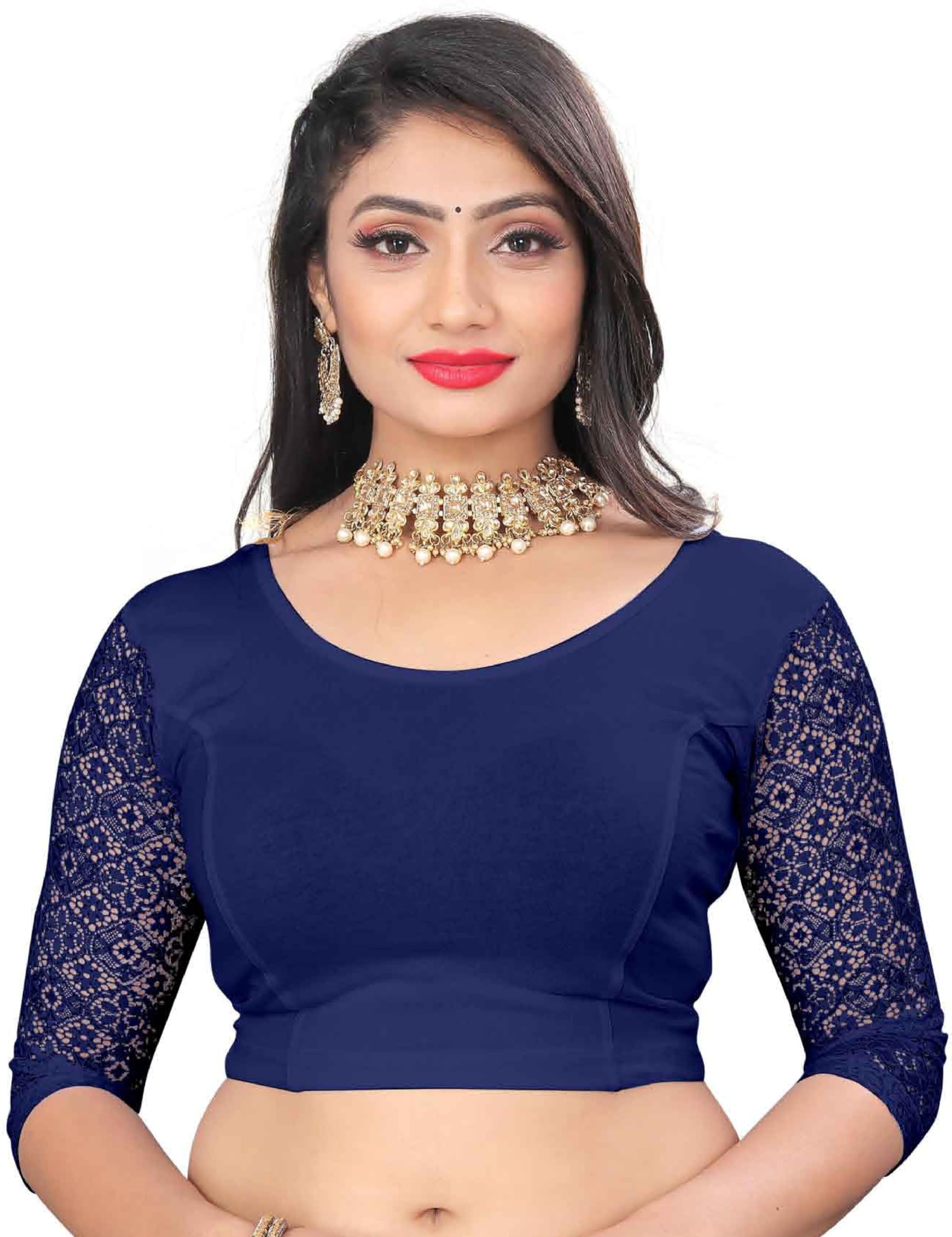 ZOVALA Elegant Round Neck Womens Blouse Stylish & Comfortable Top for Casual, Office Soft Fabric, Regular Fit, Half/Full Sleeve Options | Easy to Style & Maintain-image-30