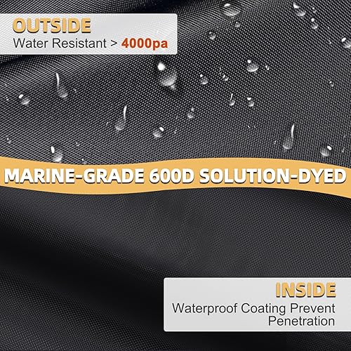 Miniatura 5 de Zenicham Cubierta 600D ATV  Impermeable y resistente al viento 4 ruedas fundas de almacenamiento al aire libre, accesorios de cubierta de cuatro