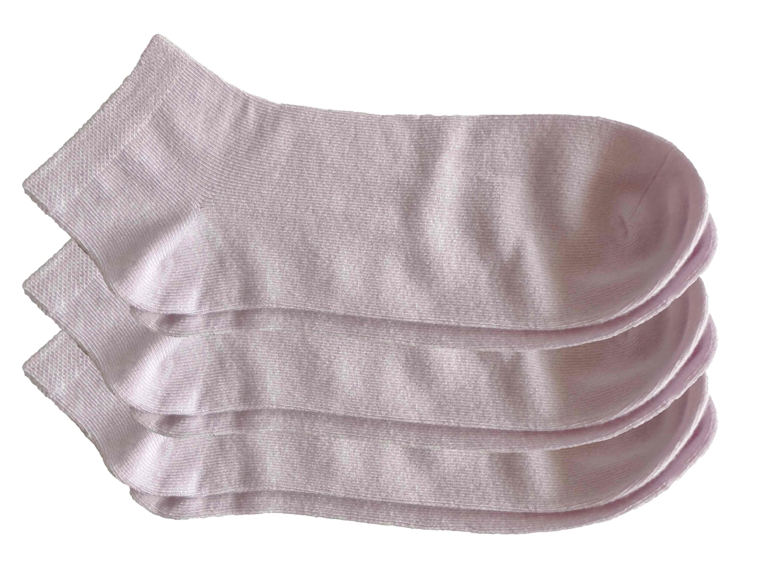 Rambutan Comfort Seam Rayon from Bamboo Ankle Socks, Youth &amp; Adult, 3 Pack