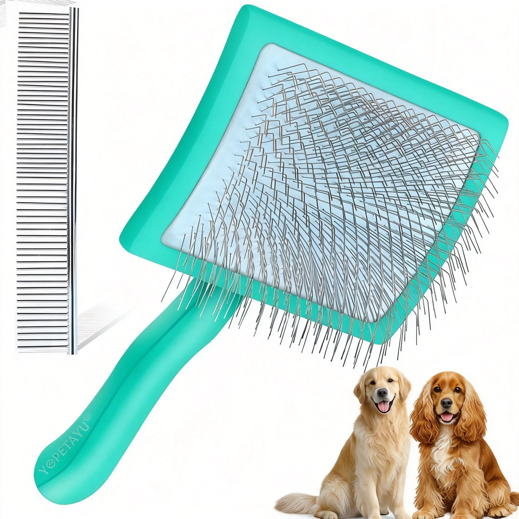 YOPETAYU Slicker Brush & Comb Kit
