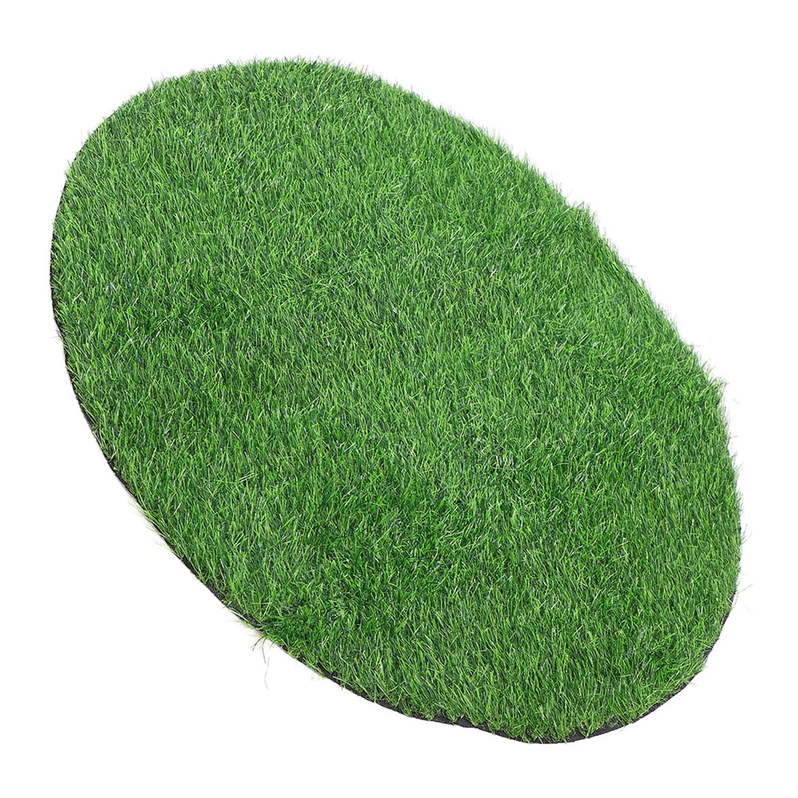 Gazon artificiel extérieur pour jardin avec tapis rond en pelouse synthétique