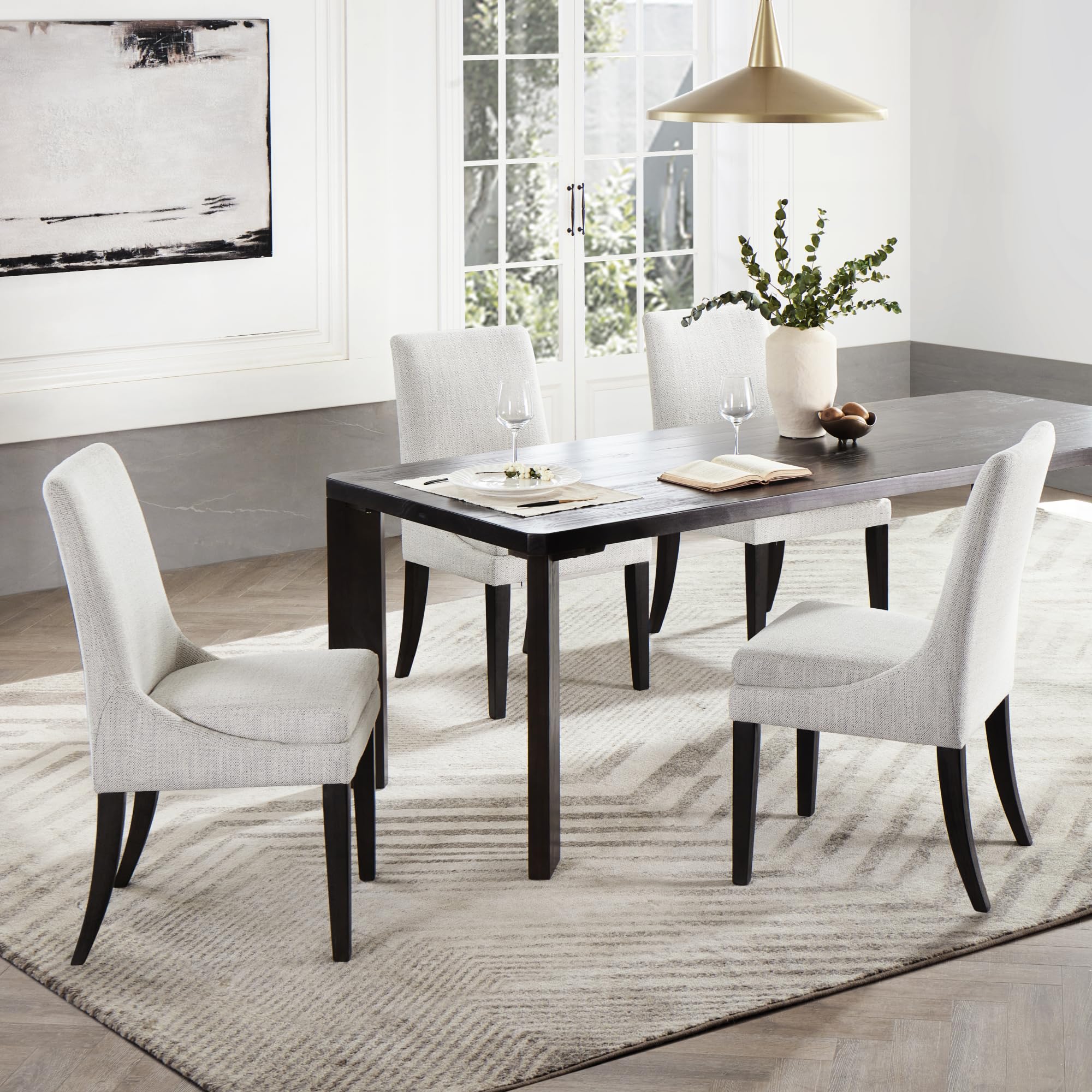 キキ　BK Amazon.com - KISLOT Upholstered Dining Chairs Modern