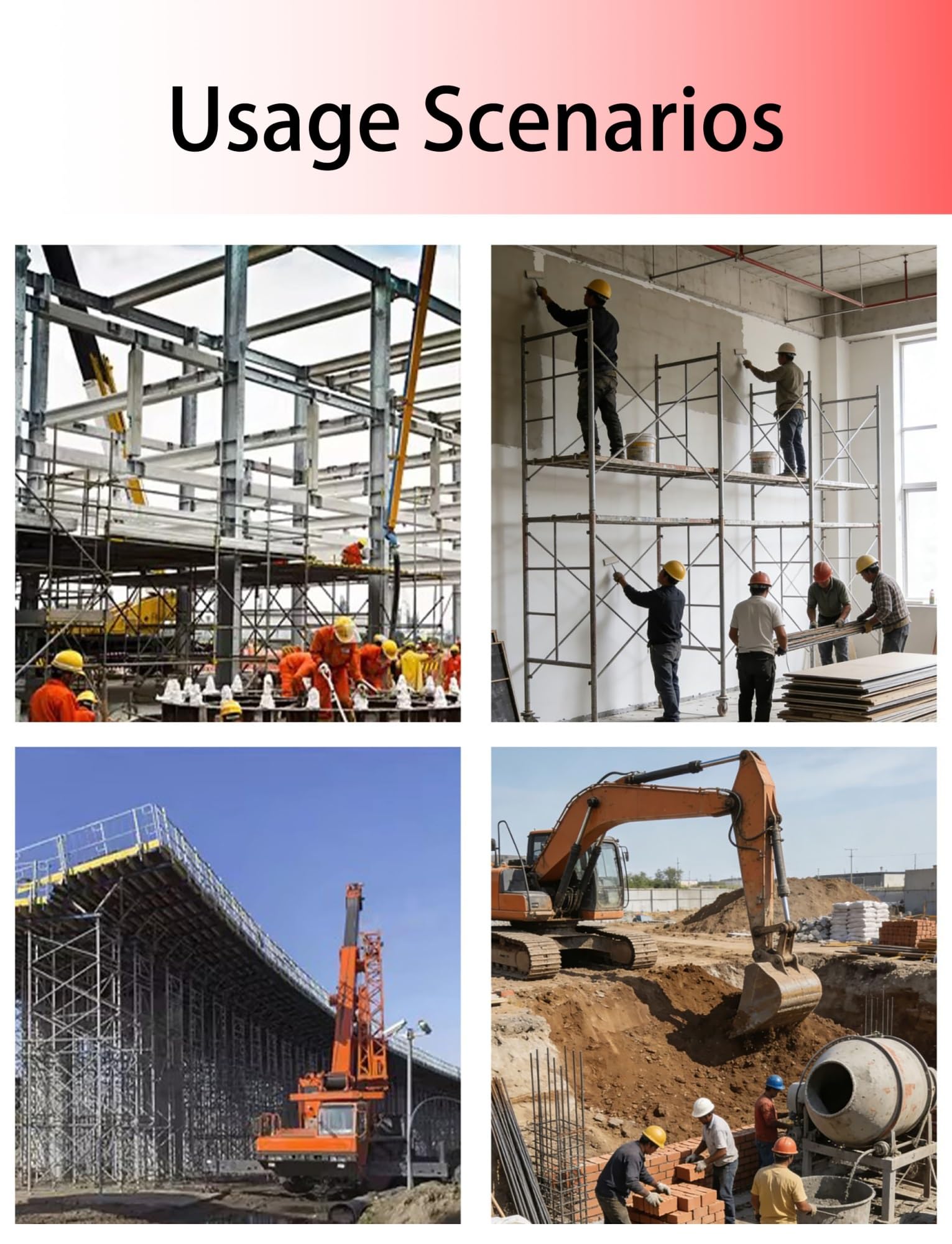 Vara de Aluminio para agrimensura, Poste de Marcado Rojo, mira de medición de 2/3/5 Metros para agrimensura, medición de Profundidad, construcción y cartografía de terrenos (3 Metros/9,9 pie