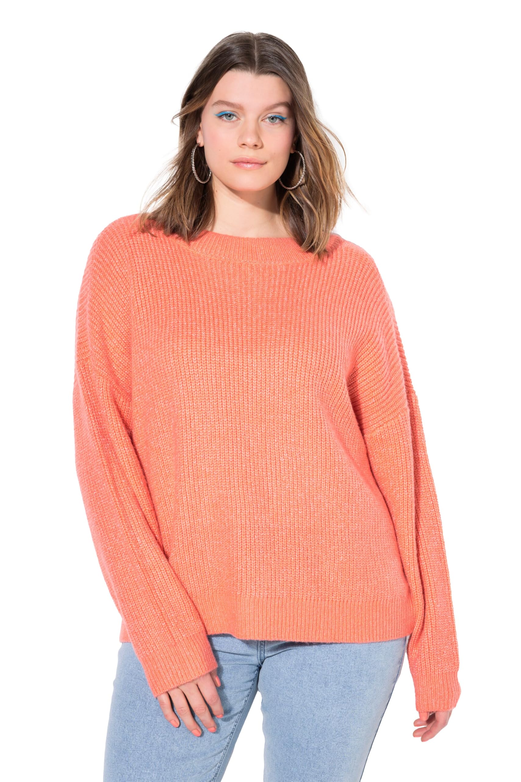 Studio Untold Damen große Größen Übergrößen Plus Size Pullover, Oversized, Rippstrick 838662