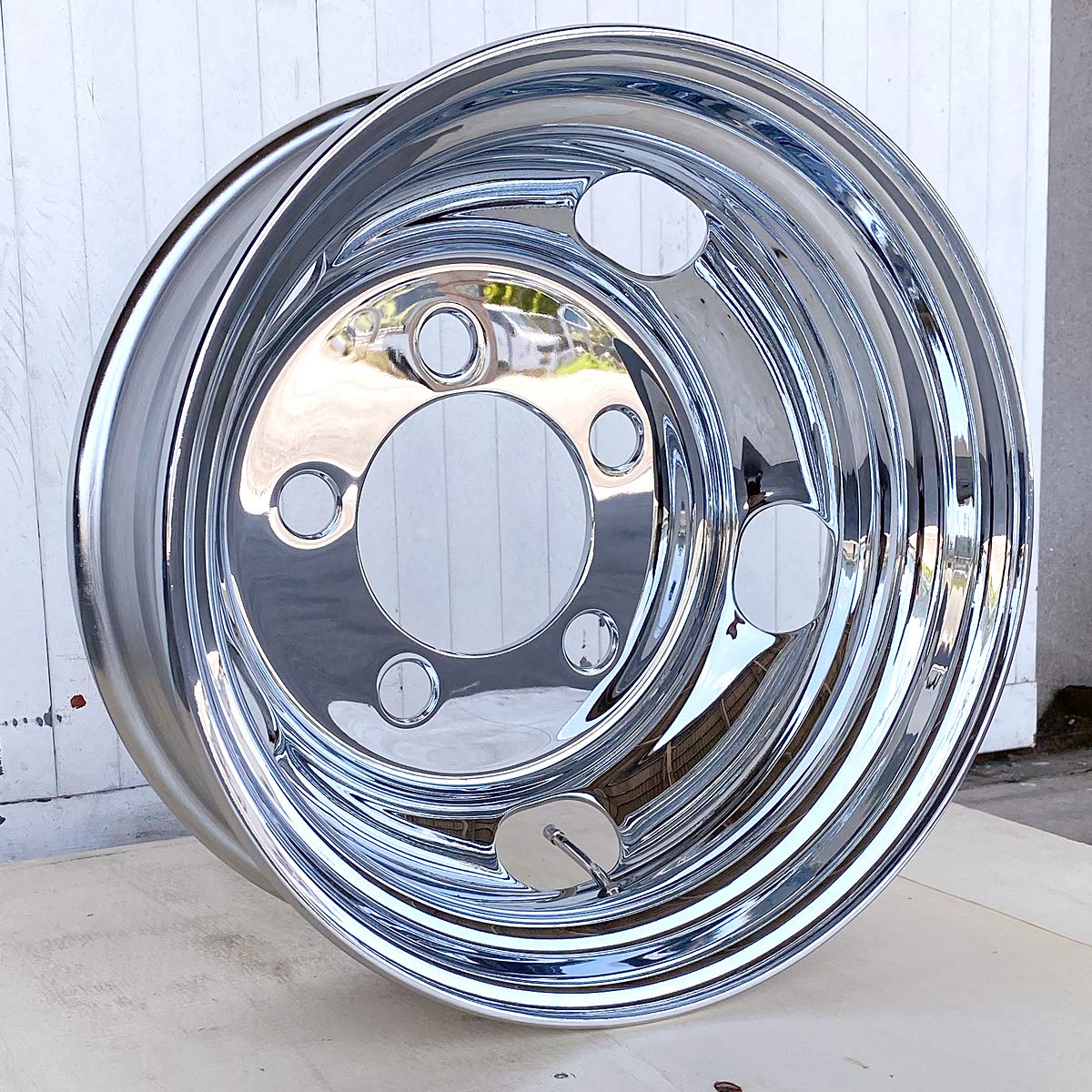 デコトラ キャンター メッキホイール 16インチ メッキ ホイール canter メッキホイール 16×5.5 5穴 オフセット115 フロント用