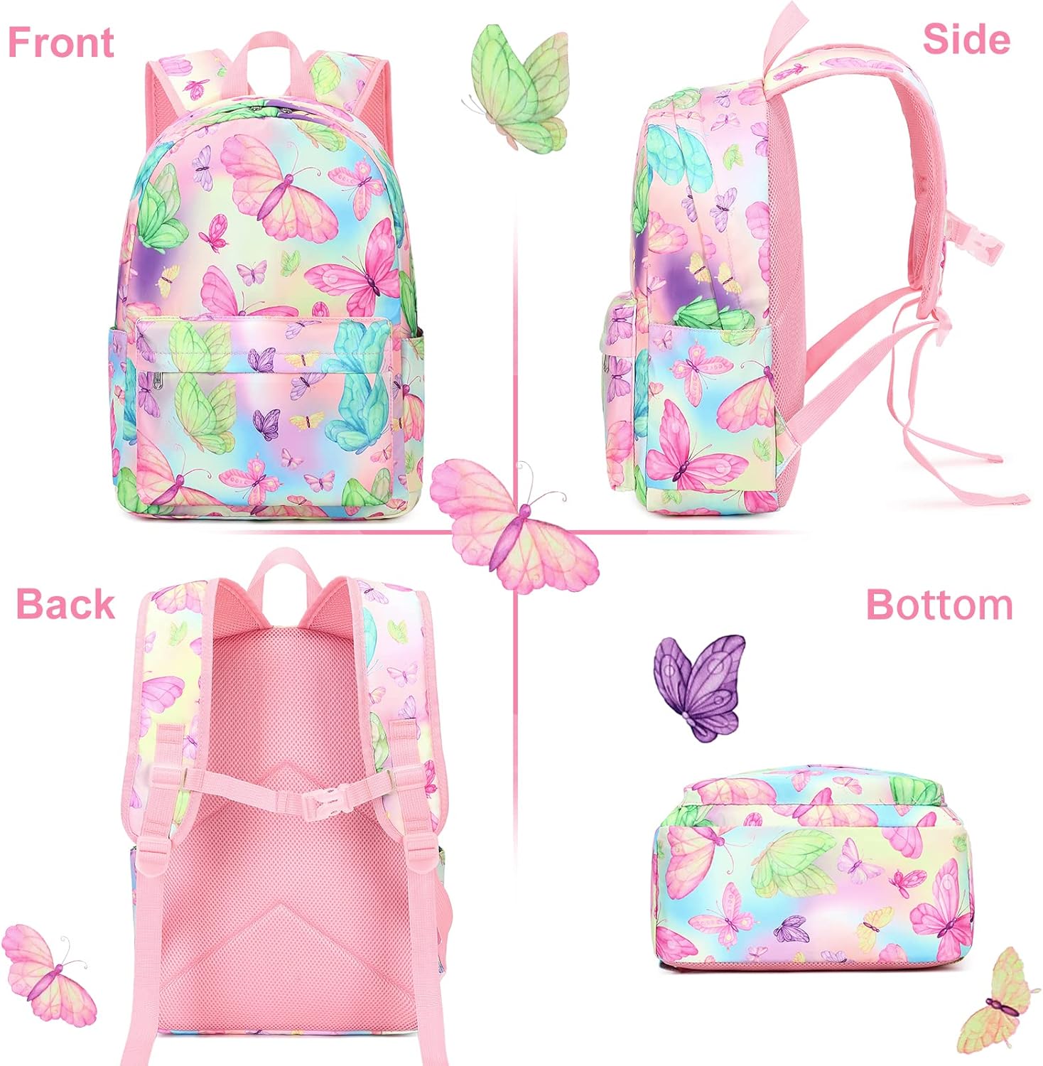 CAMTOP Backpack for Girls Boys Kids School Backpack with Lunch Box Preschool Kindergarten BookBag Set - Image 3