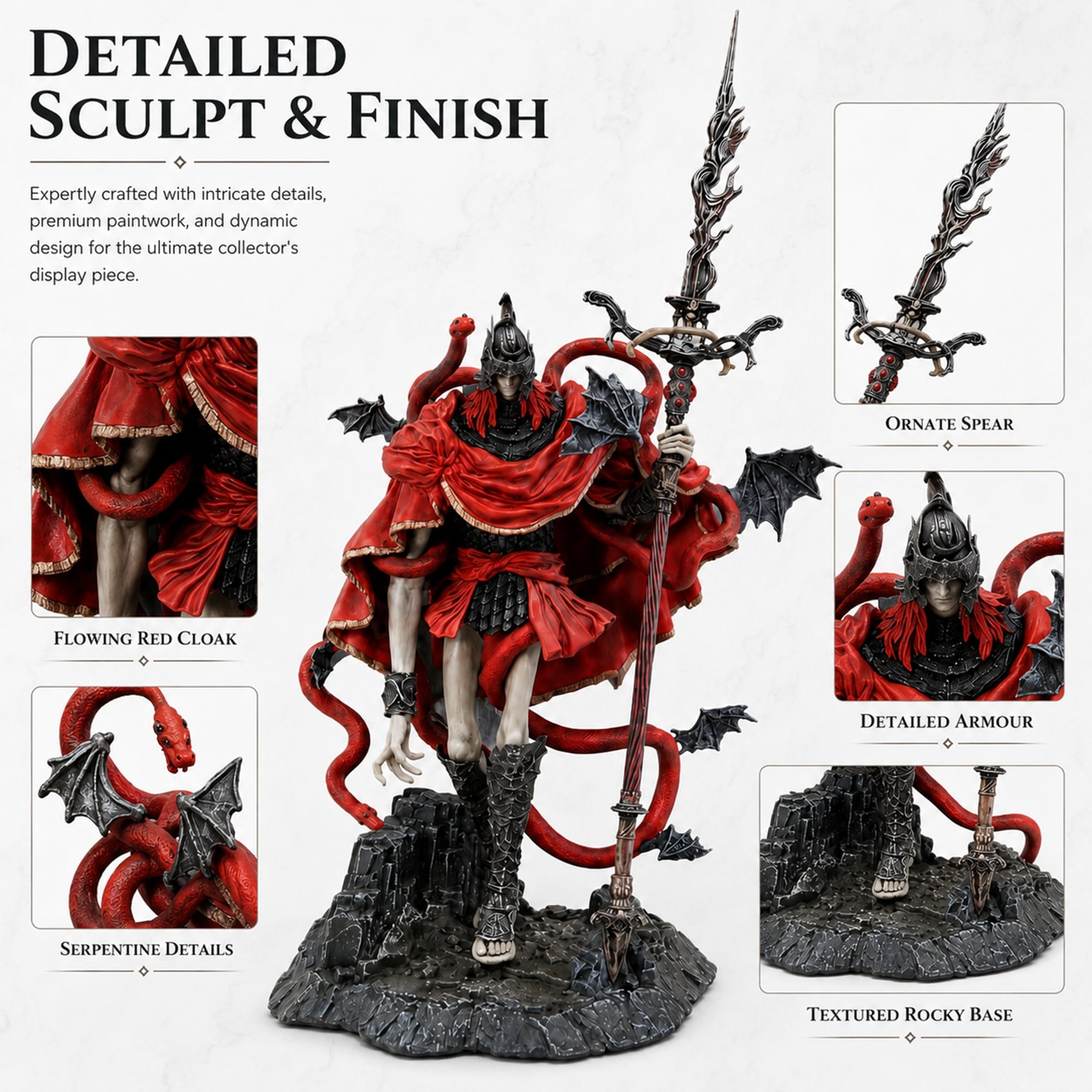 Eldens Rings Messmer The Impaler Figura 27cm PVC Coleccionable