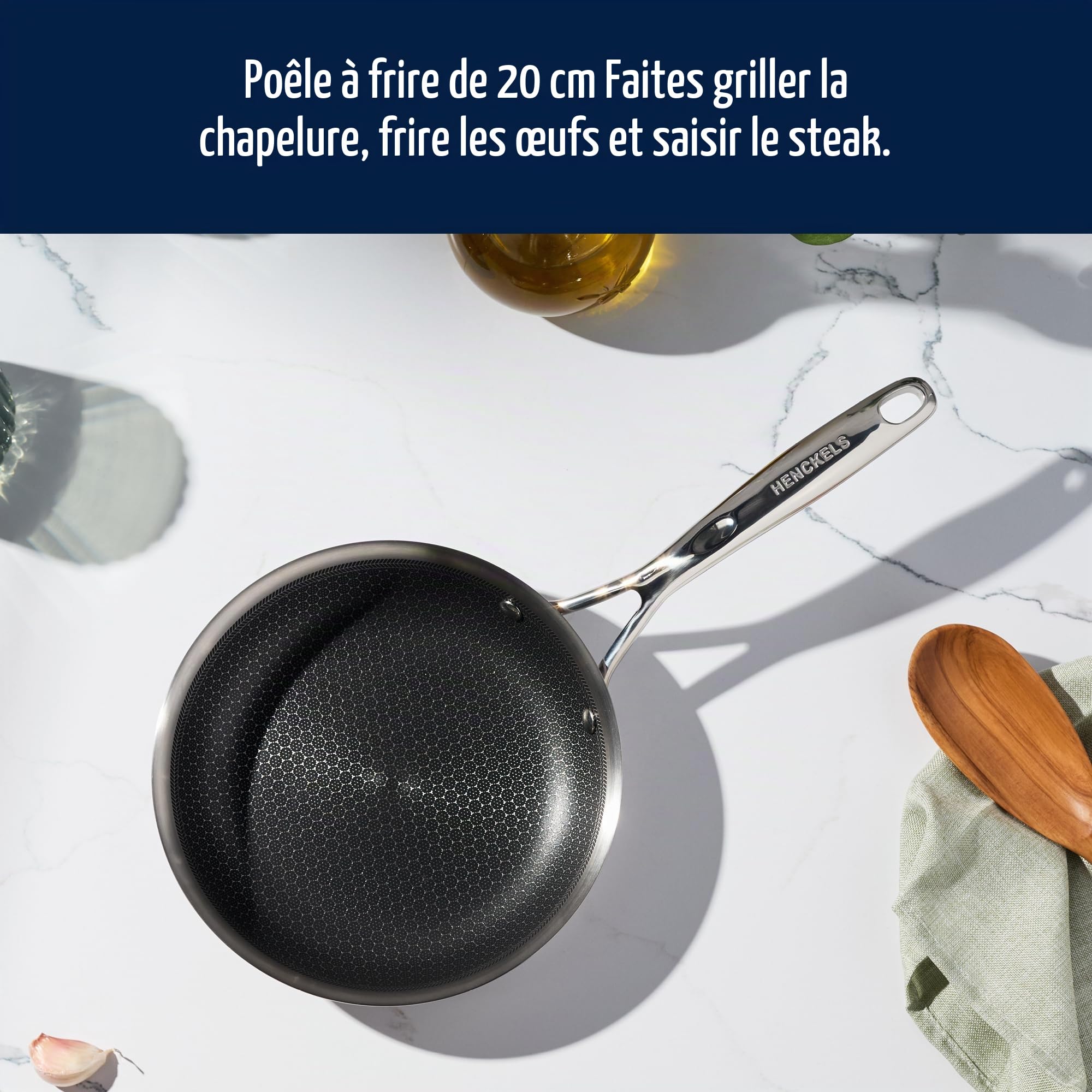 HENCKELS Paradigm Poêle à frire en acier inoxydable 20,3 cm