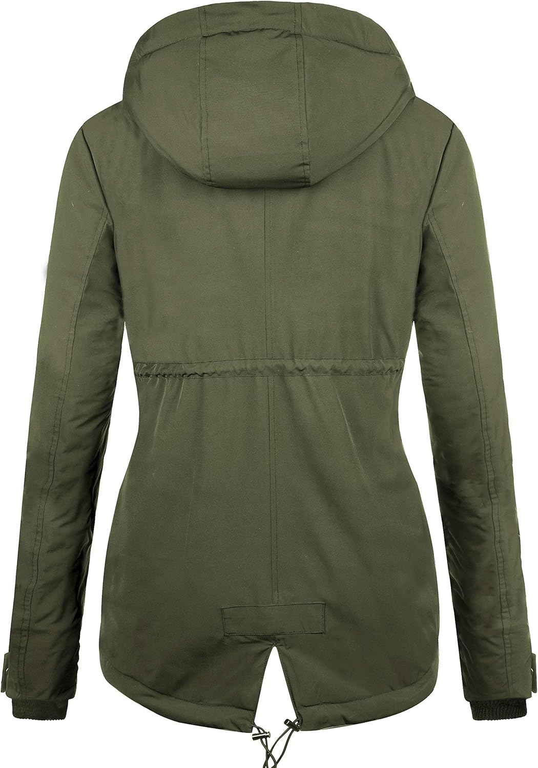 NUTEXROL Women's Winter Thicken Hooded Sherpa Lined Parka Military Anorak Jacket Warm Short Cotton Coats for Women