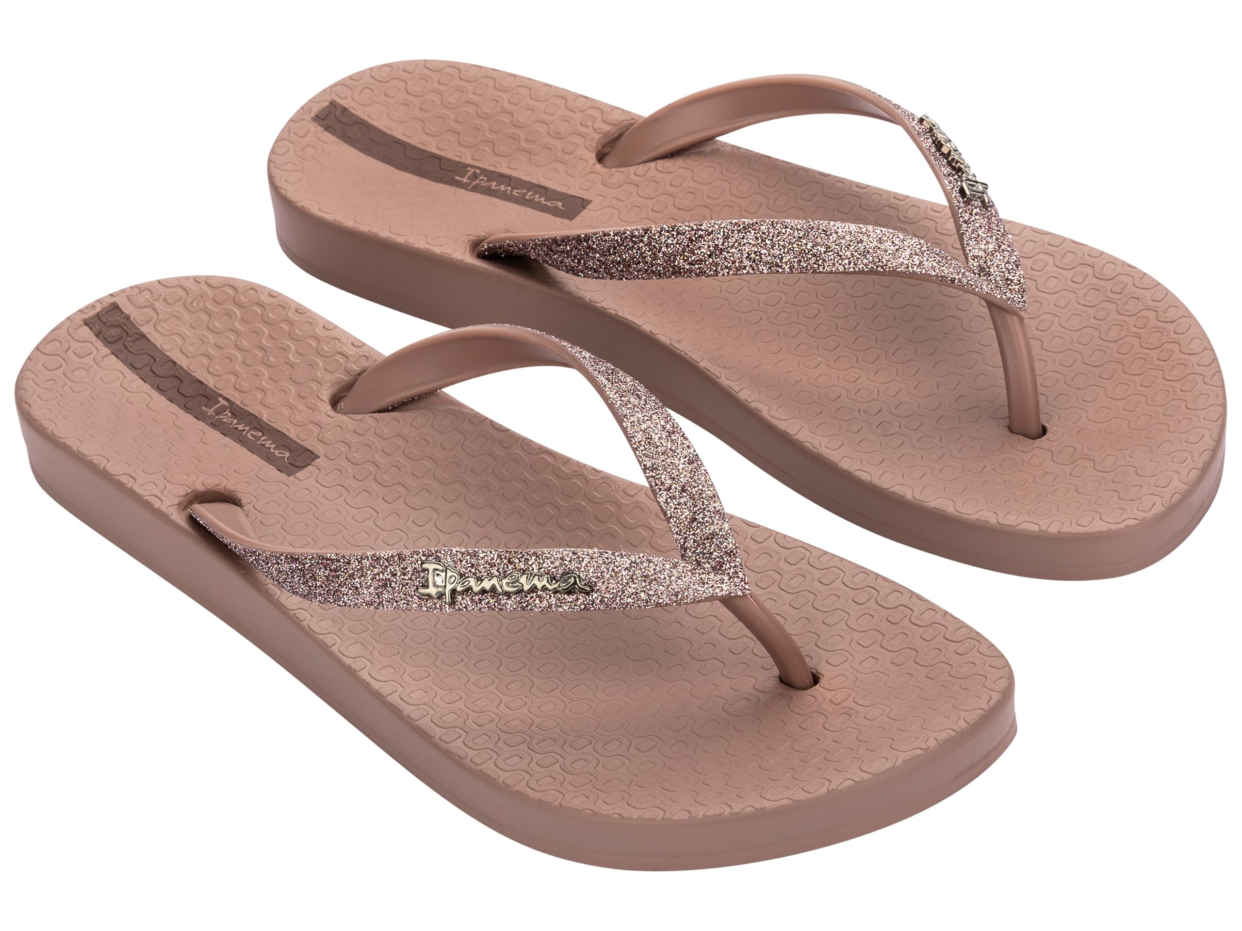 Ipanema Women's ANAT Lolita FEM Flip Flops, Brown/Glitter Brown, 40 EU