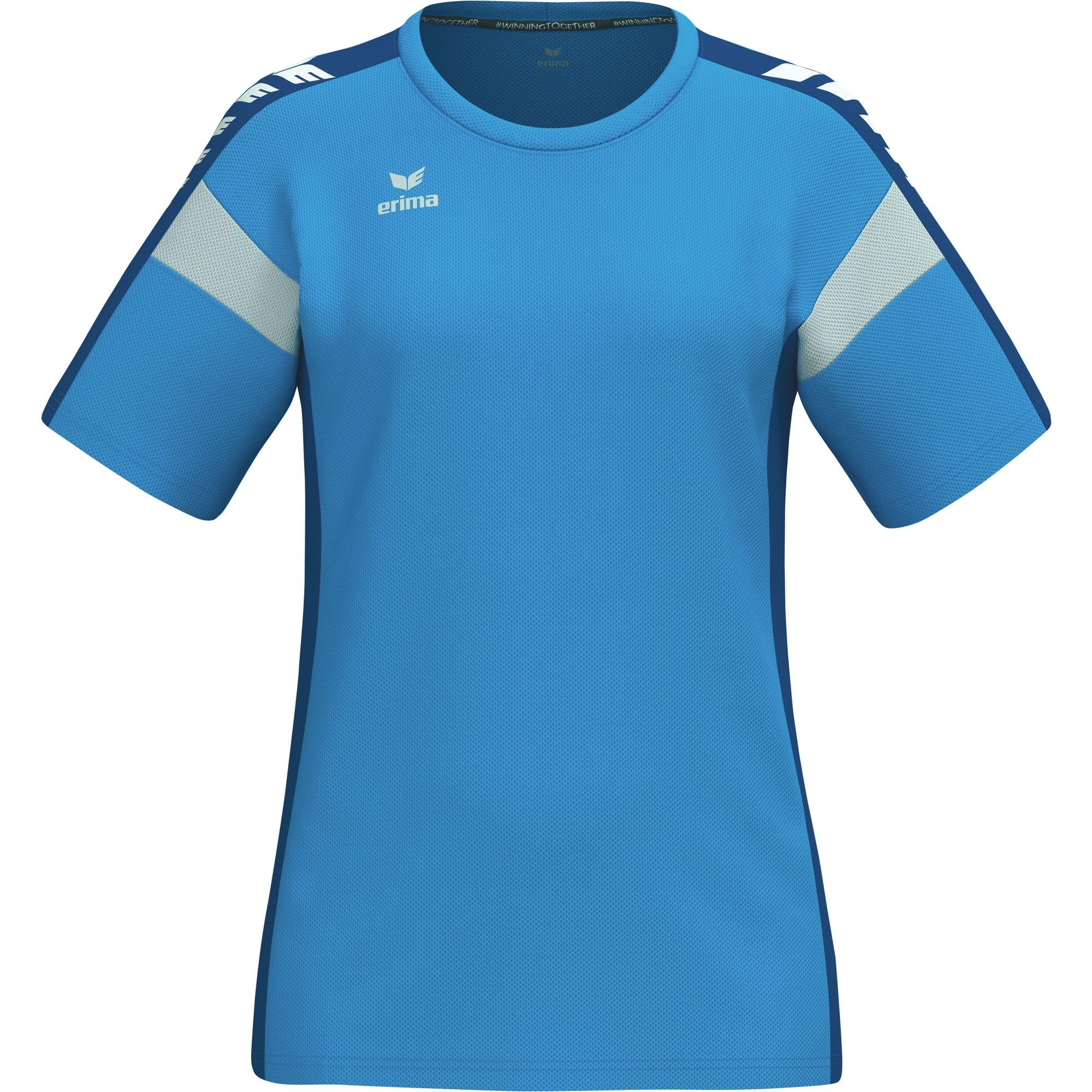 Erima Women's Celebrate 125 Functional T-Shirt (1082515), Curacao/New Royal, 38
