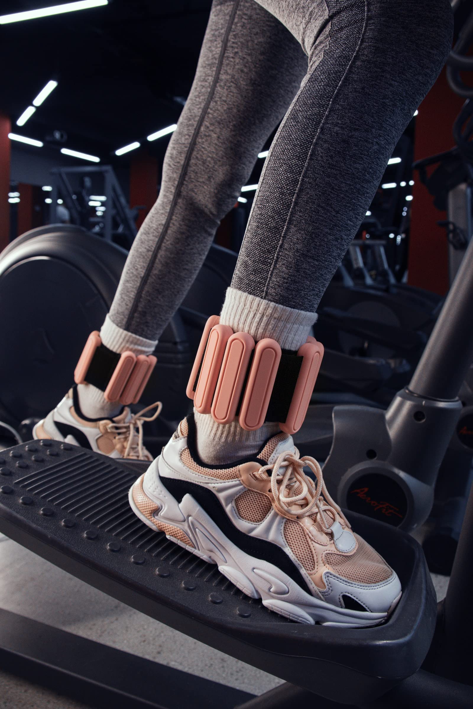 STONESAM Regulowana waga nadgarstka i kostki, zestaw 2 szt., 0,5 kg, bransoletki na nadgarstek do jogi, tańca, barre, pilatesu, ćwiczeń, cardio, aerobiku, spacerów