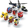 LEGO City Helicopter, Fire Truck and Submarine Mix Creative Toy Making Set for Kids 60462-7 Years and Over, Birthday Gift (874 Pieces)
